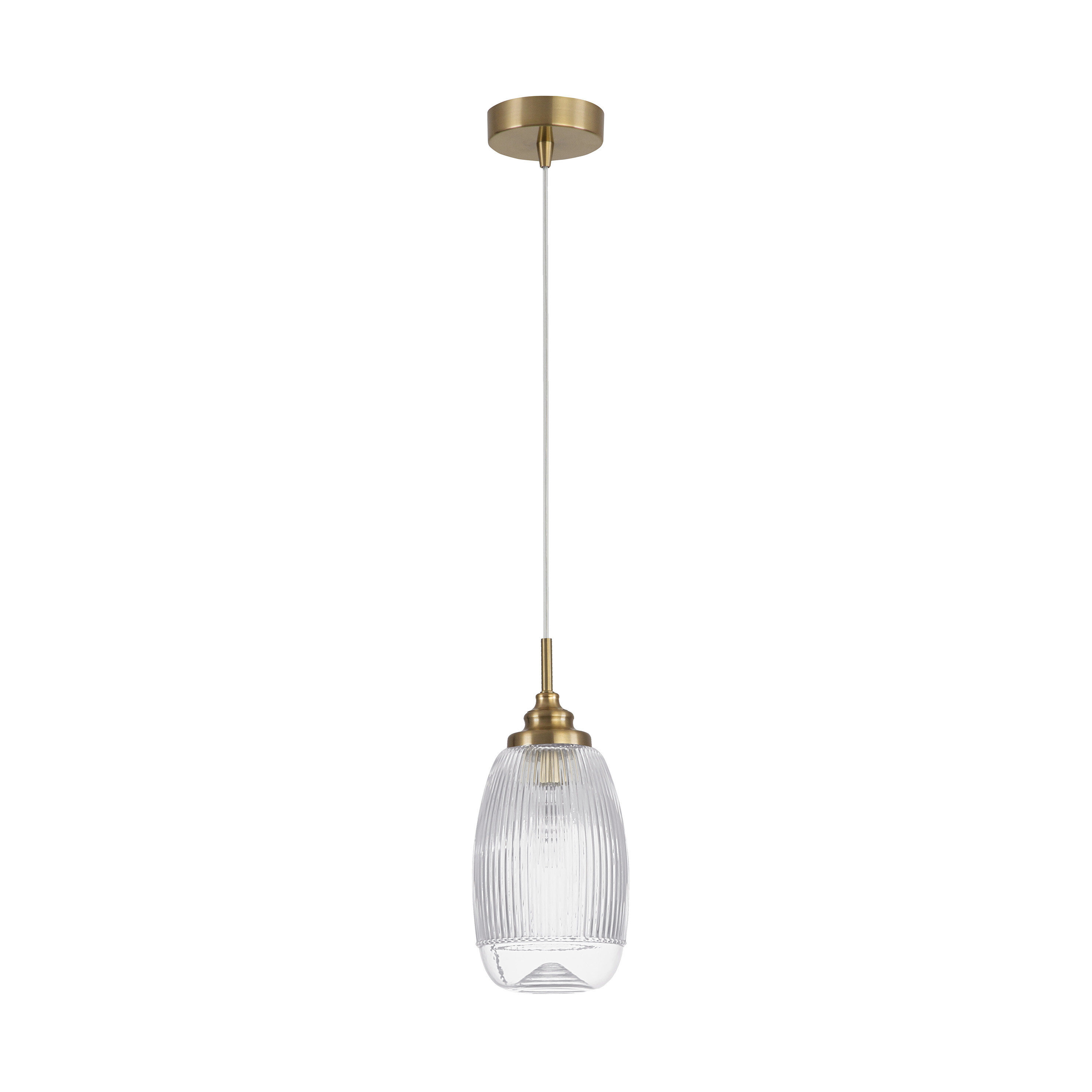 Nova Luce Mond - lampe suspendue - Ø cm - or satiné et transparent