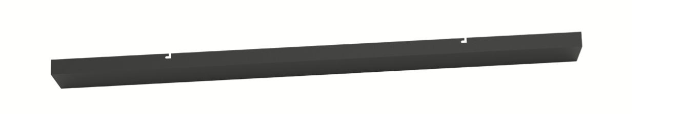 Artdelight Balk - plaque de plafond extensible à 5 points lumineux - x 3 cm - noir