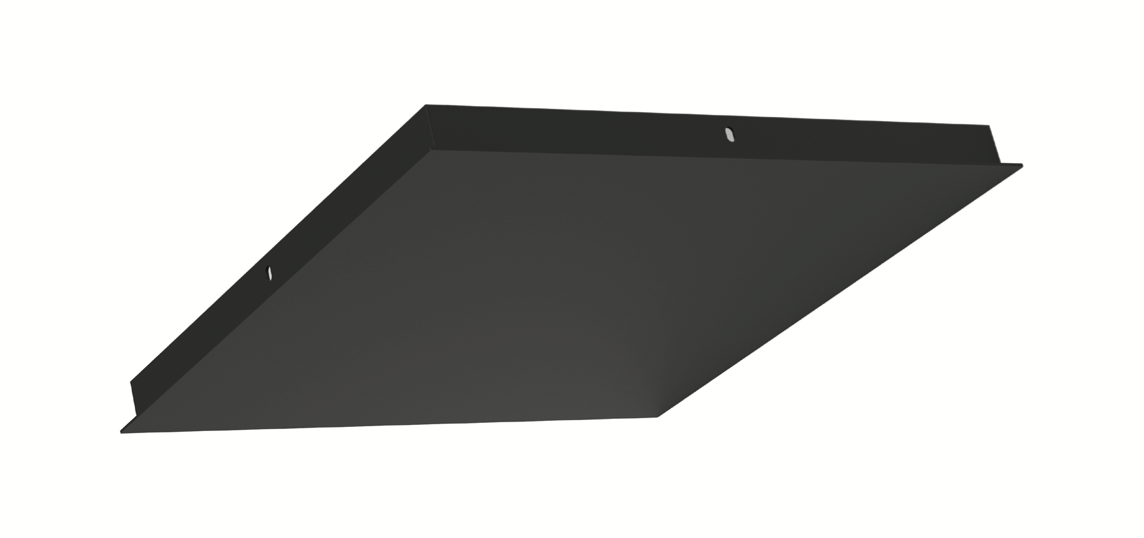 Artdelight Plate - plaque de plafond extensible jusqu"à 7 lampes - x 3 cm - noir