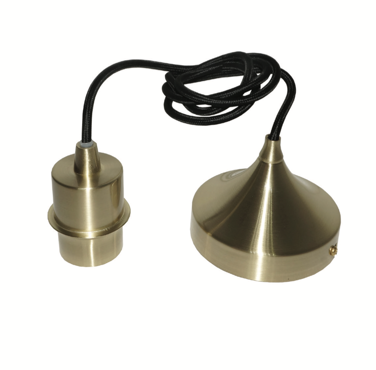 Artdelight Iron - lampe suspendue - Ø12 x - or