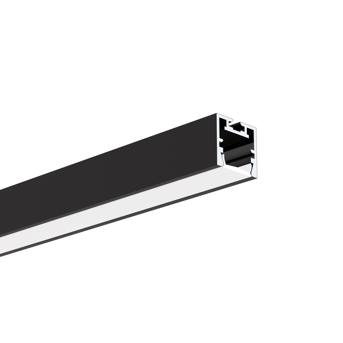 Klus PDS-ZM-PLUS - profilé LED - 1,4 x 1,5 cm - noir