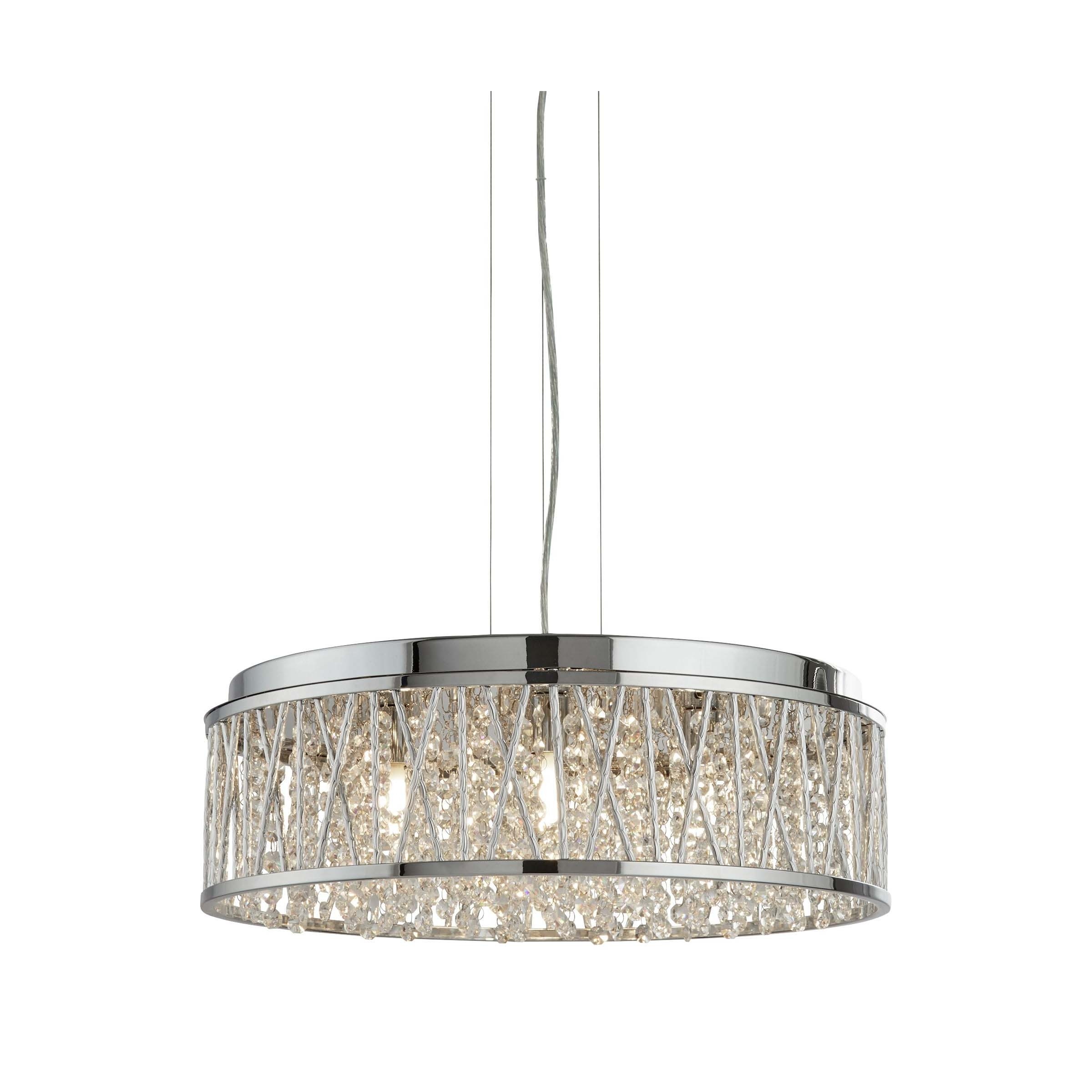 Searchlight Elise - lampe suspendue - Ø cm - chrome — vue 3