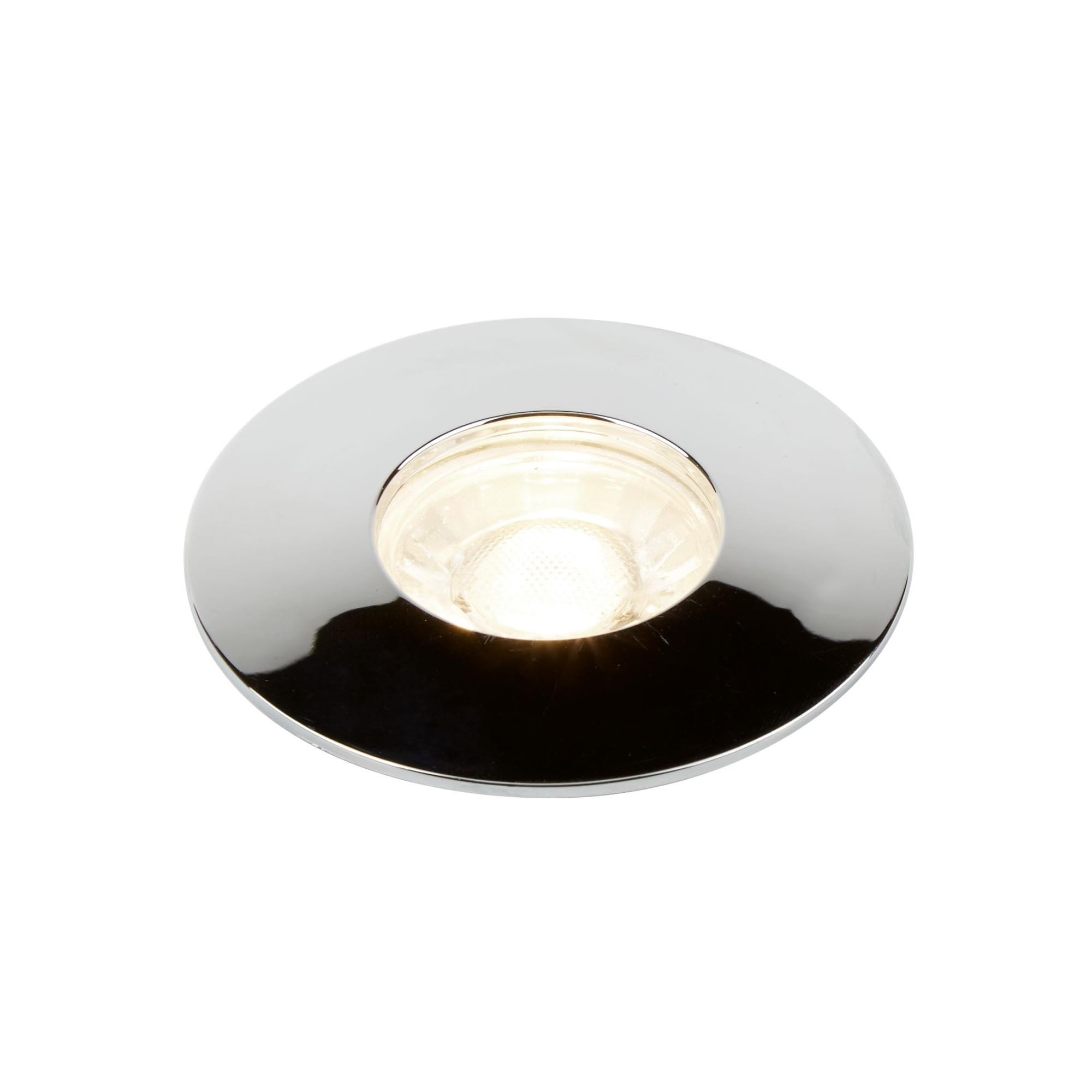 Searchlight Flush - set de 3 - Ø 100 mm, Ø 68 mm encastré - W LED inclus - chrome