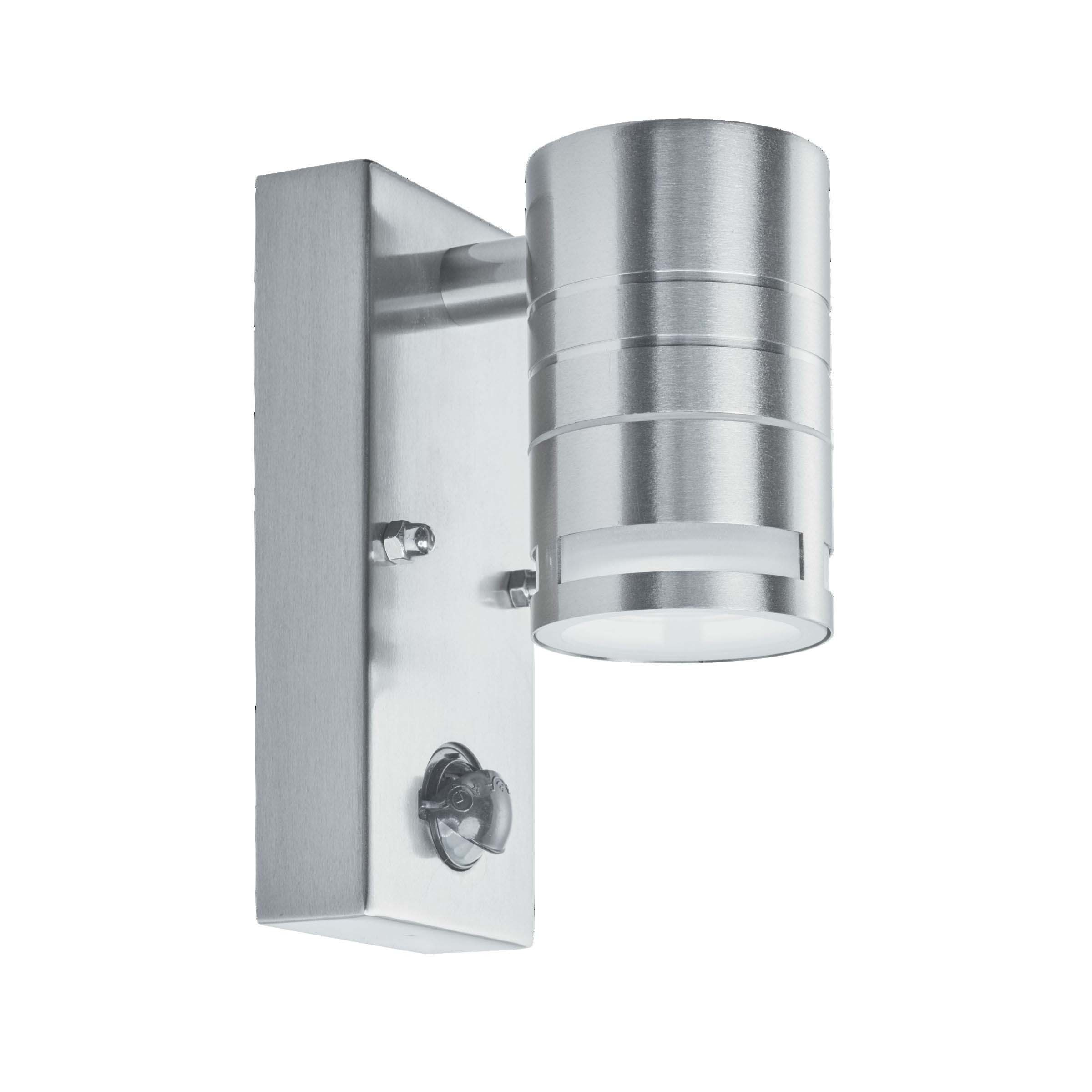 Searchlight Bodmin - Applique d"extérieur avec détecteur de mouvement - cm - 3W LED inclus - IP44 - acier inoxydable