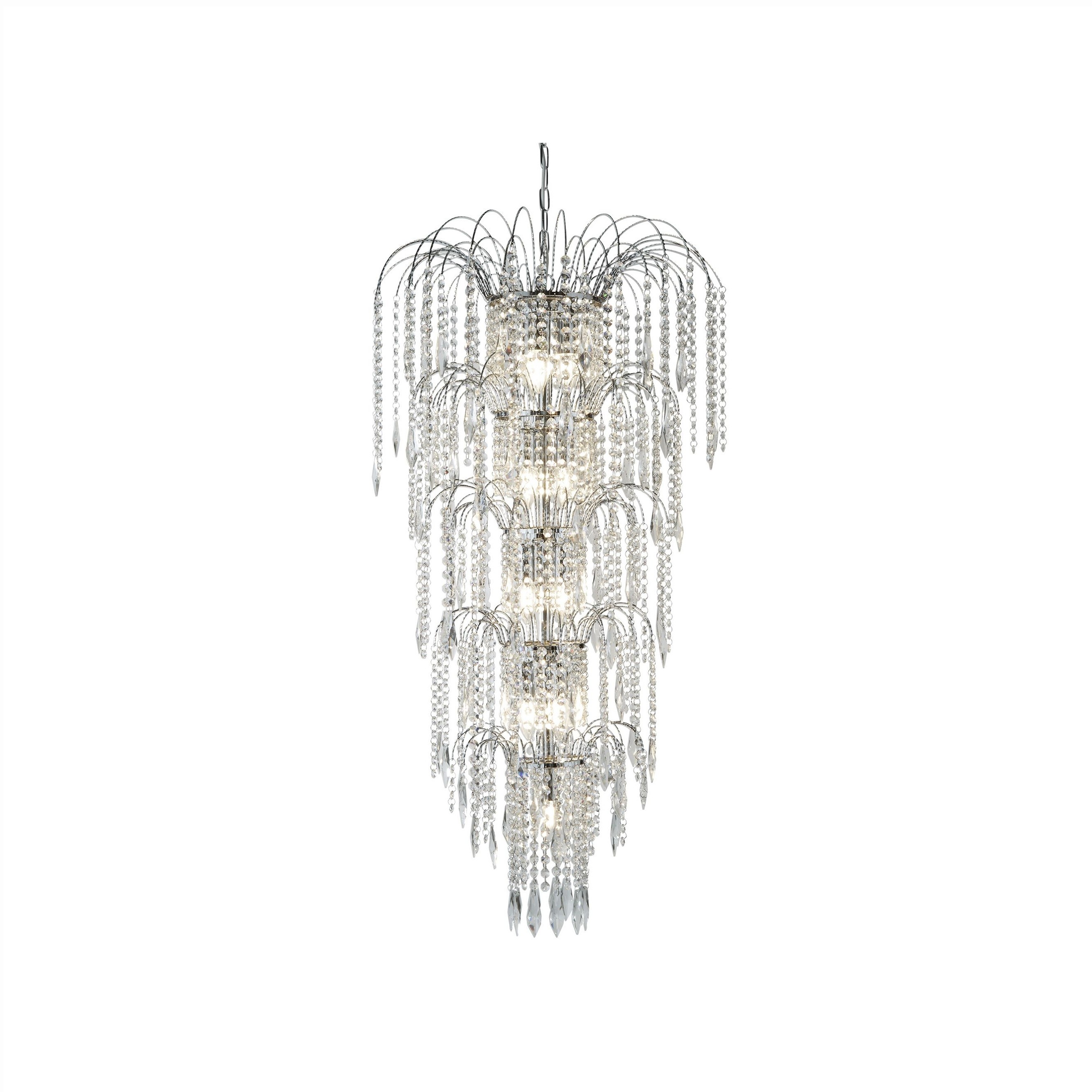 Searchlight Waterfall - lustre - Ø cm - chrome