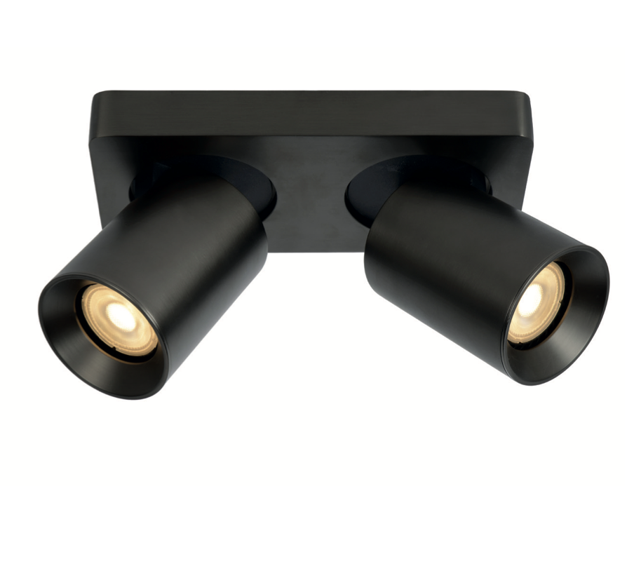 Artdelight Megano - spot en saillie 2L - x 11,5 cm - anthracite métallique