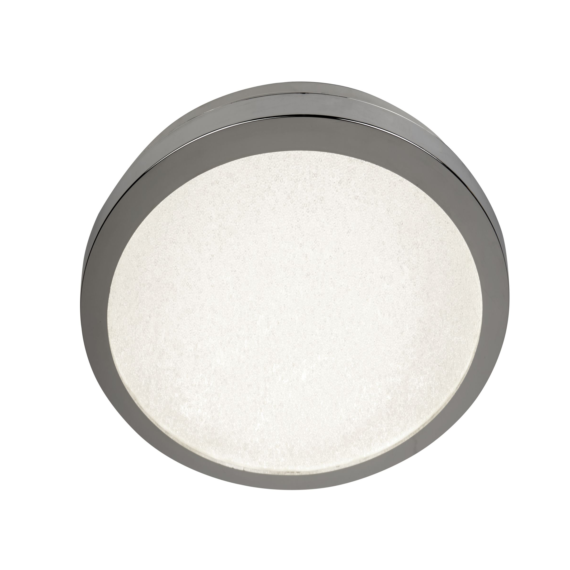 Searchlight Flush - plafonnier - Ø ,5 cm - 24W LED inclus - IP44 - chrome
