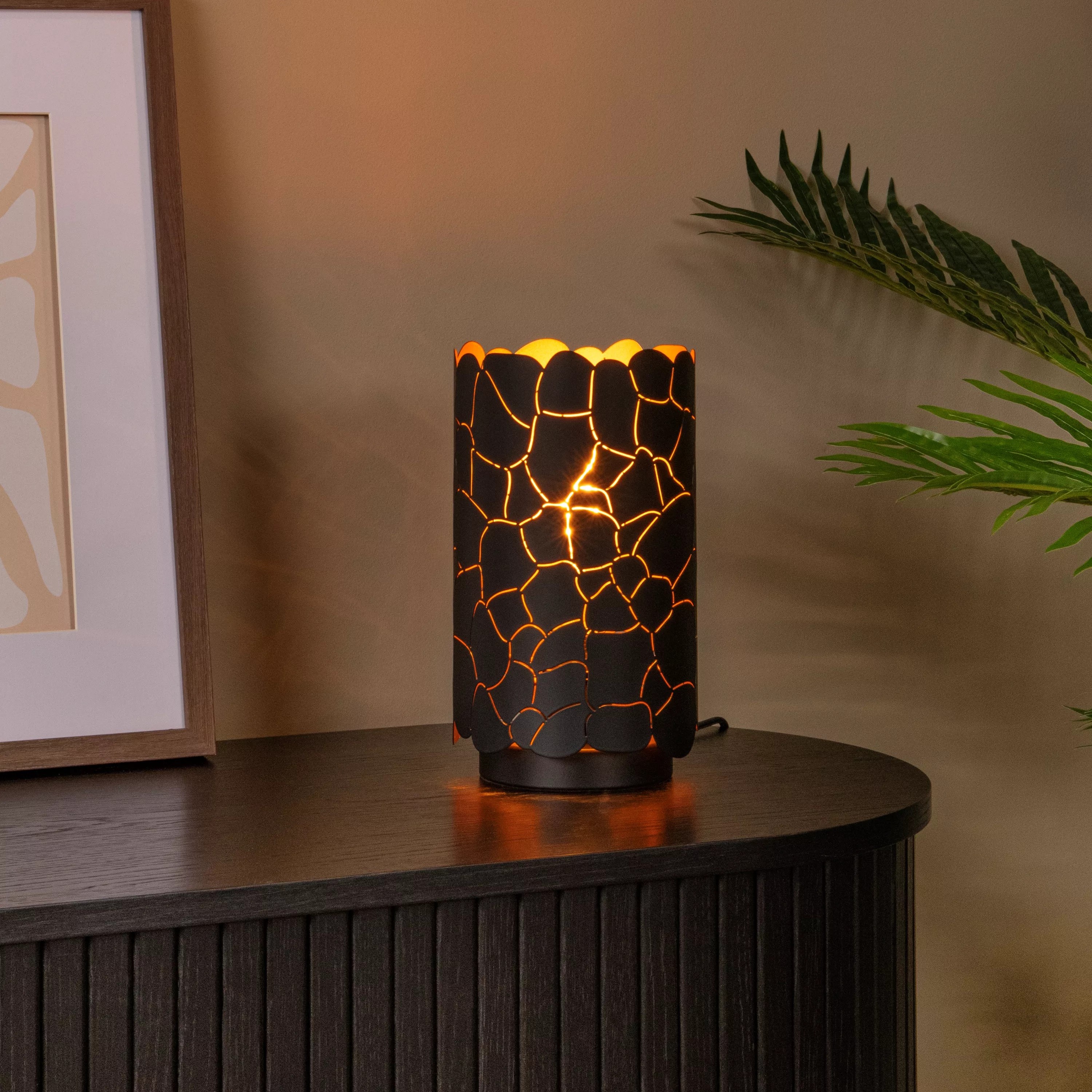 Lucide Almelo - lampe à poser - Ø ,5 cm - noir