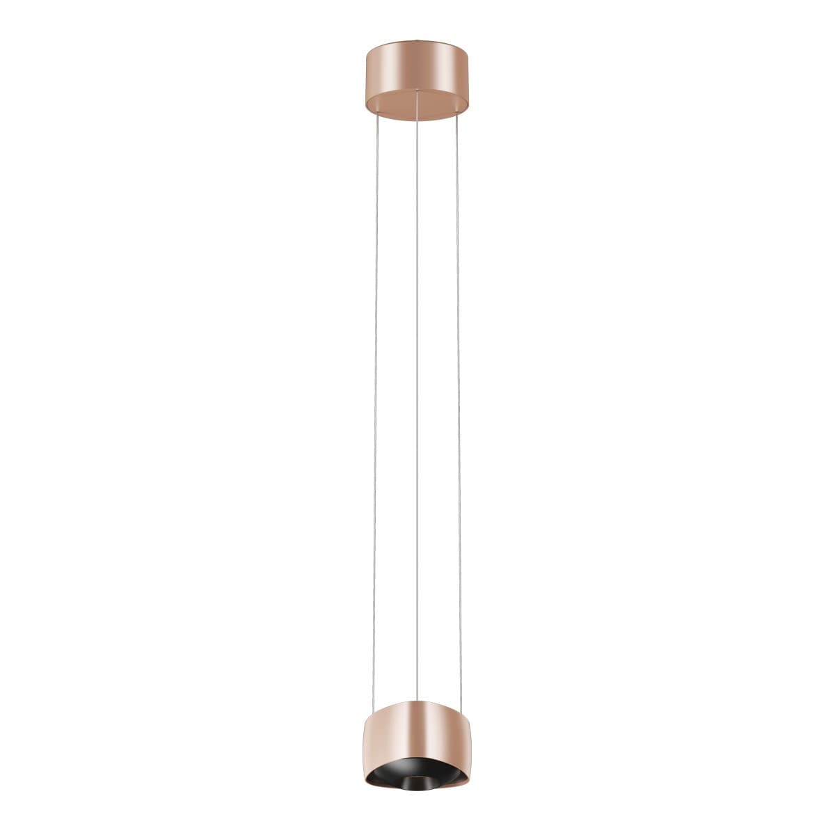 VK Lighting Aura - lampe suspendue - 13,5 x 314,9 cm - 20W dimmable LED inclus - or rose