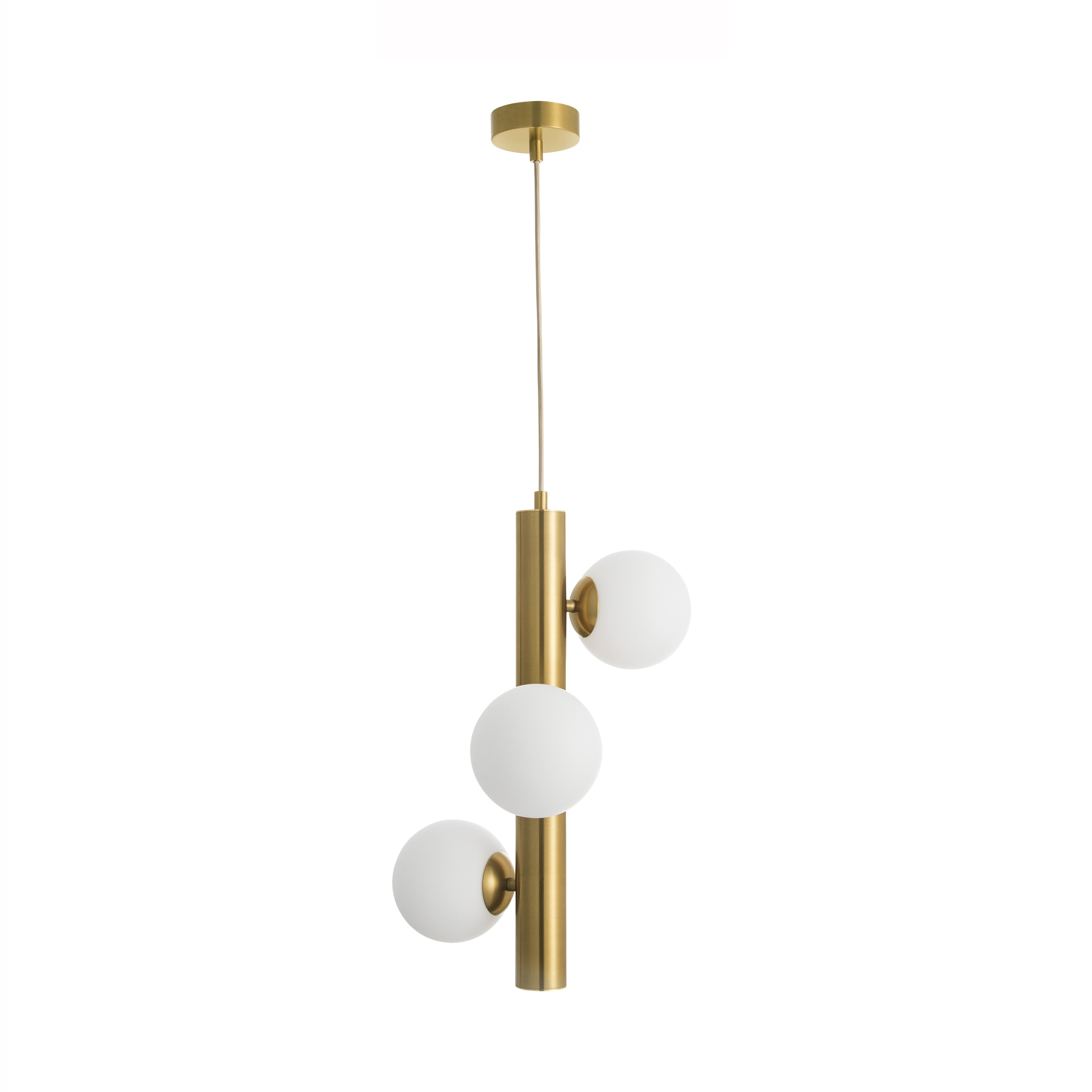 Nova Luce Jaklin - lampe suspendue - Ø 31,5 x - laiton antique