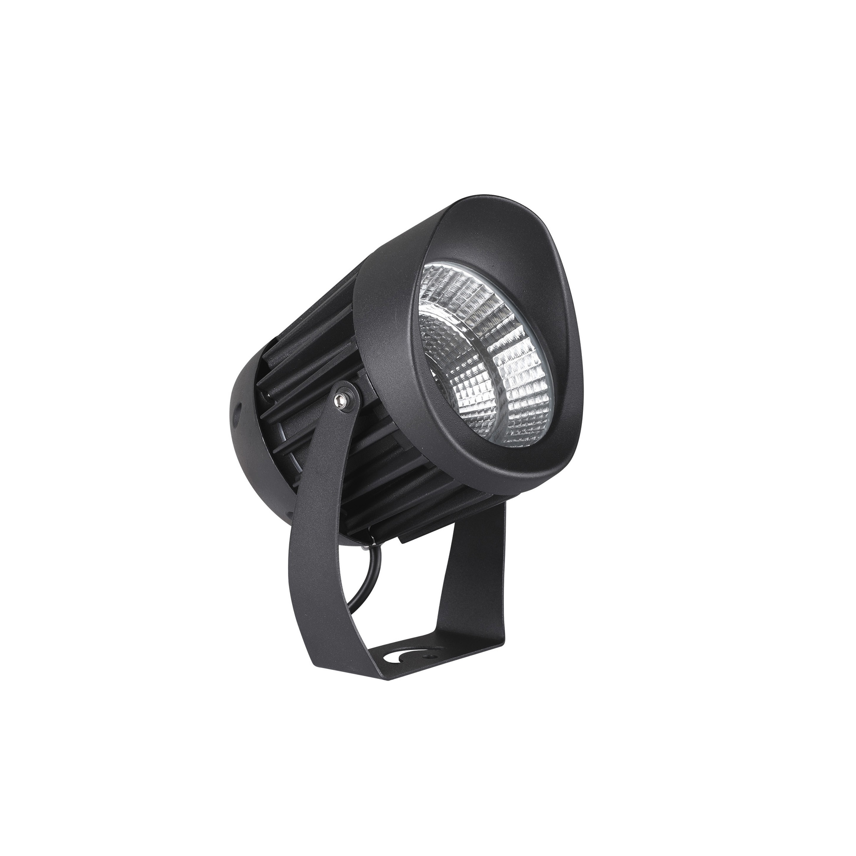 Nova Luce North - spot au sol - Ø ,5 cm - 10W LED inclus - IP65 - noir