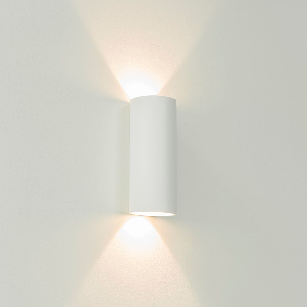 Artdelight Brody2 - applique murale - 7,2 x 7,2 x - W LED dimmable inclus - IP54 - blanc