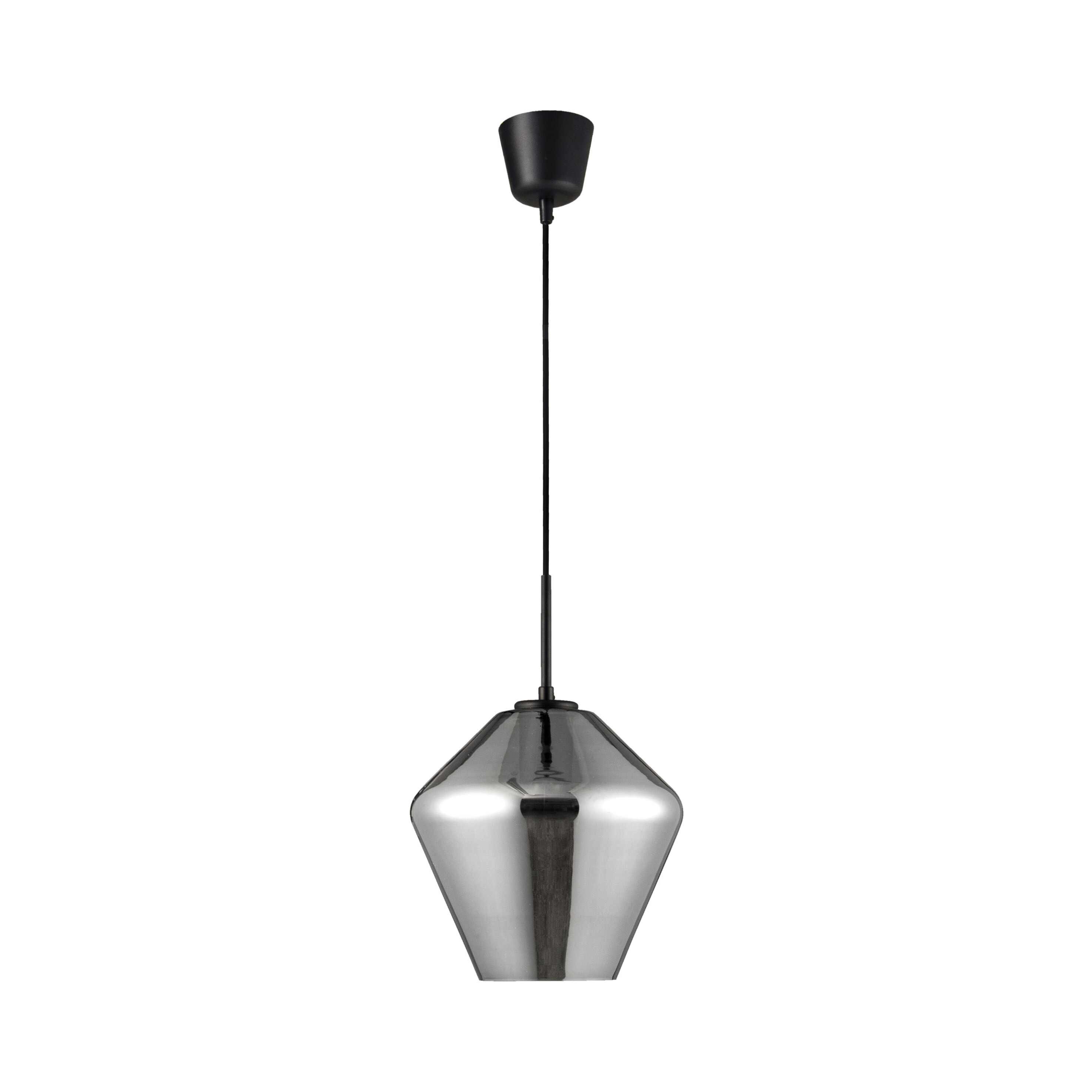 Nova Luce Veiro - lampe suspendue - Ø cm - noir et chrome