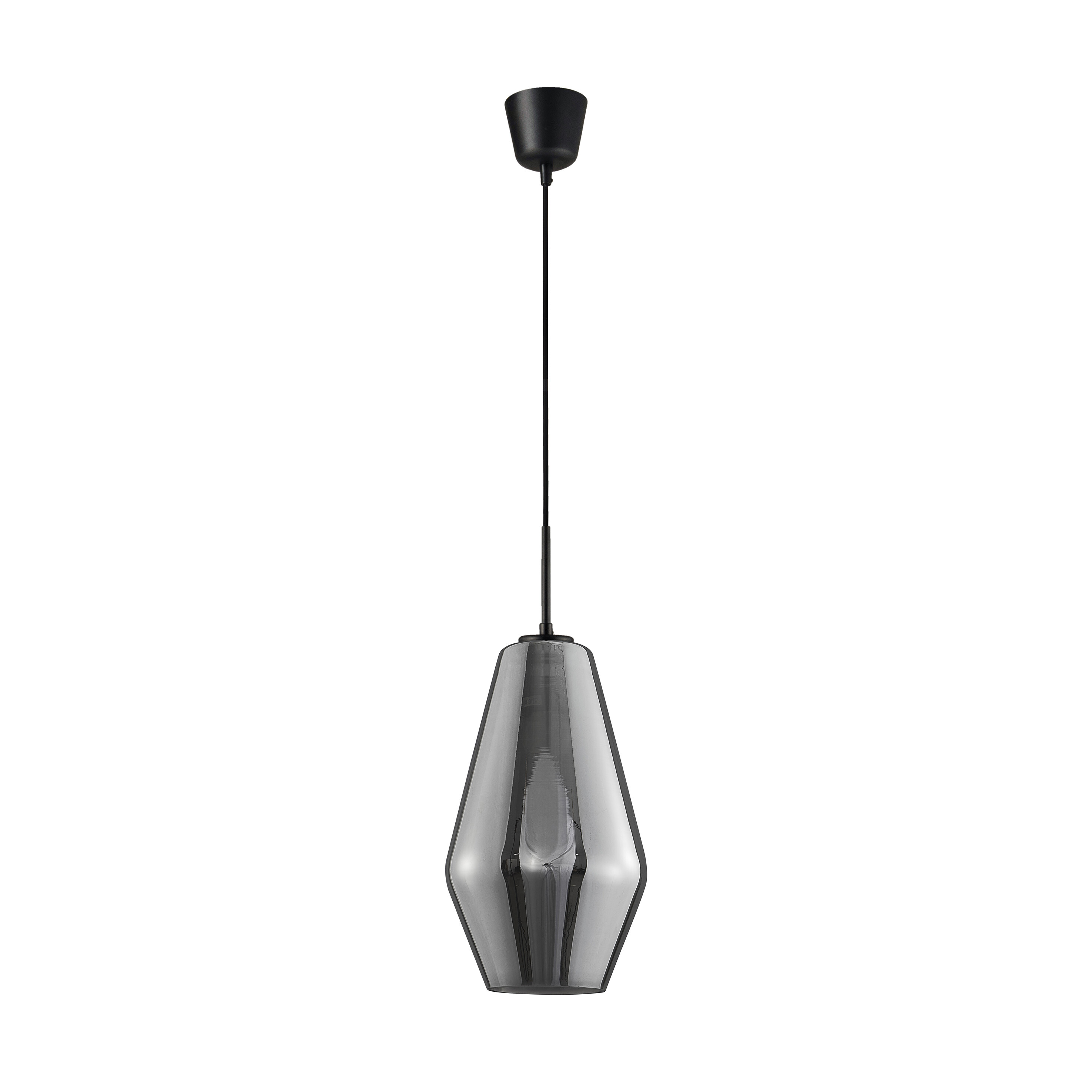 Nova Luce Veiro - lampe suspendue - Ø cm - noir et chrome