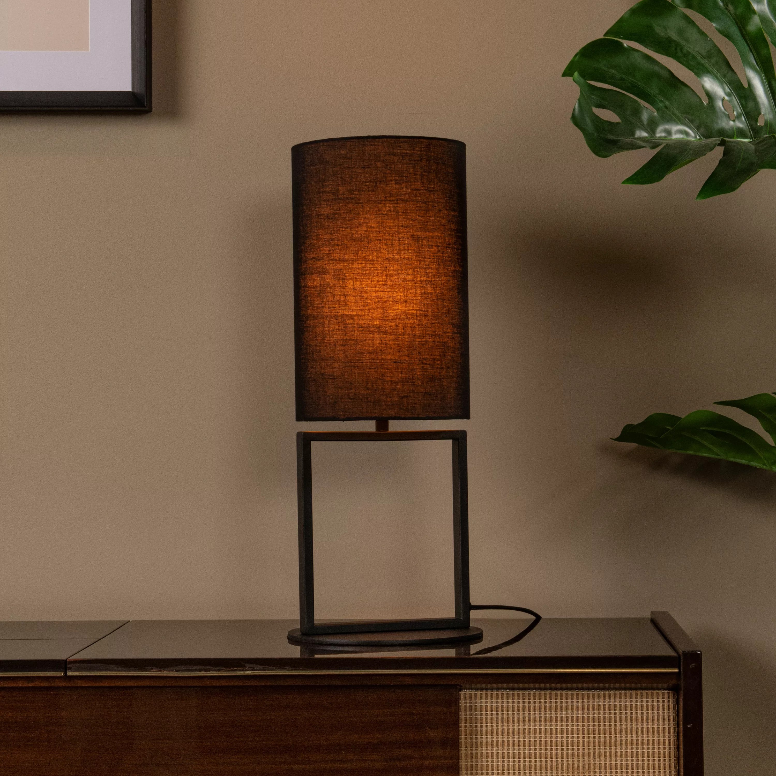 Lucide Herman - lampe à poser - Ø cm - noir