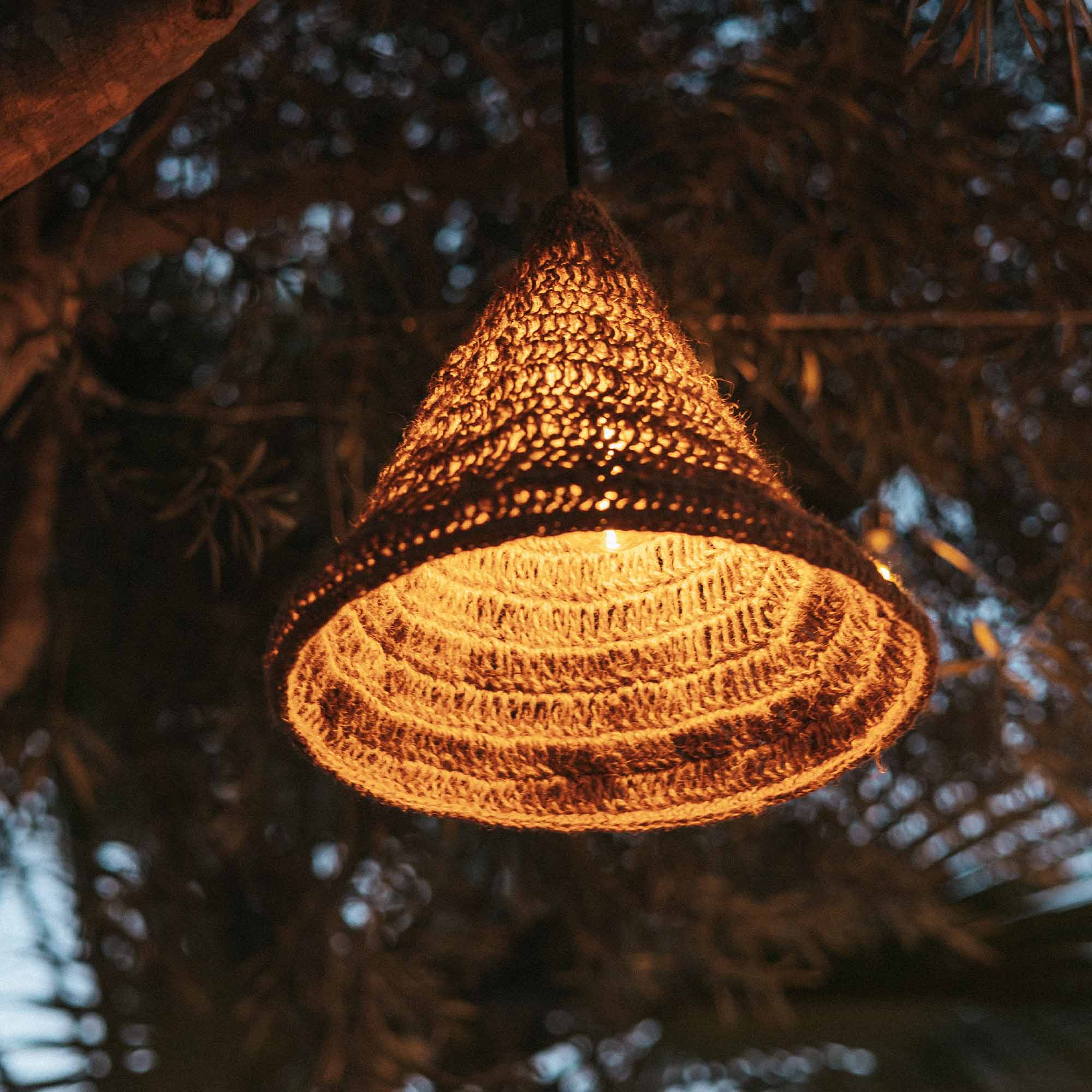 New Garden Maro - lampe suspendue - Ø cm - IP44 - jute