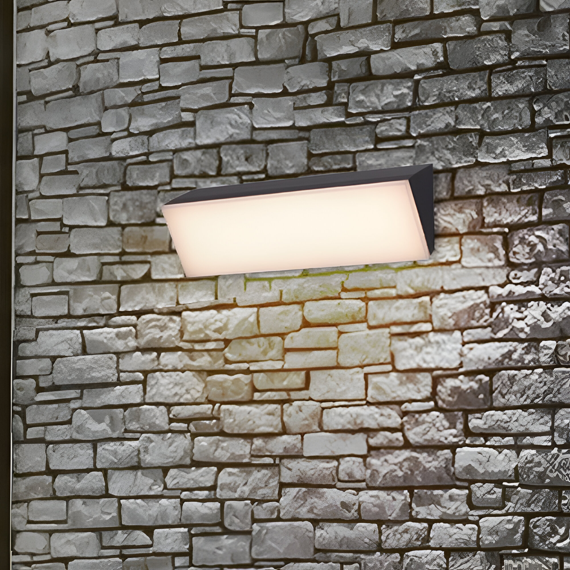 Nova Luce Keen - applique murale extérieure - x - 41W LED inclus - IP65 - anthracite foncé
