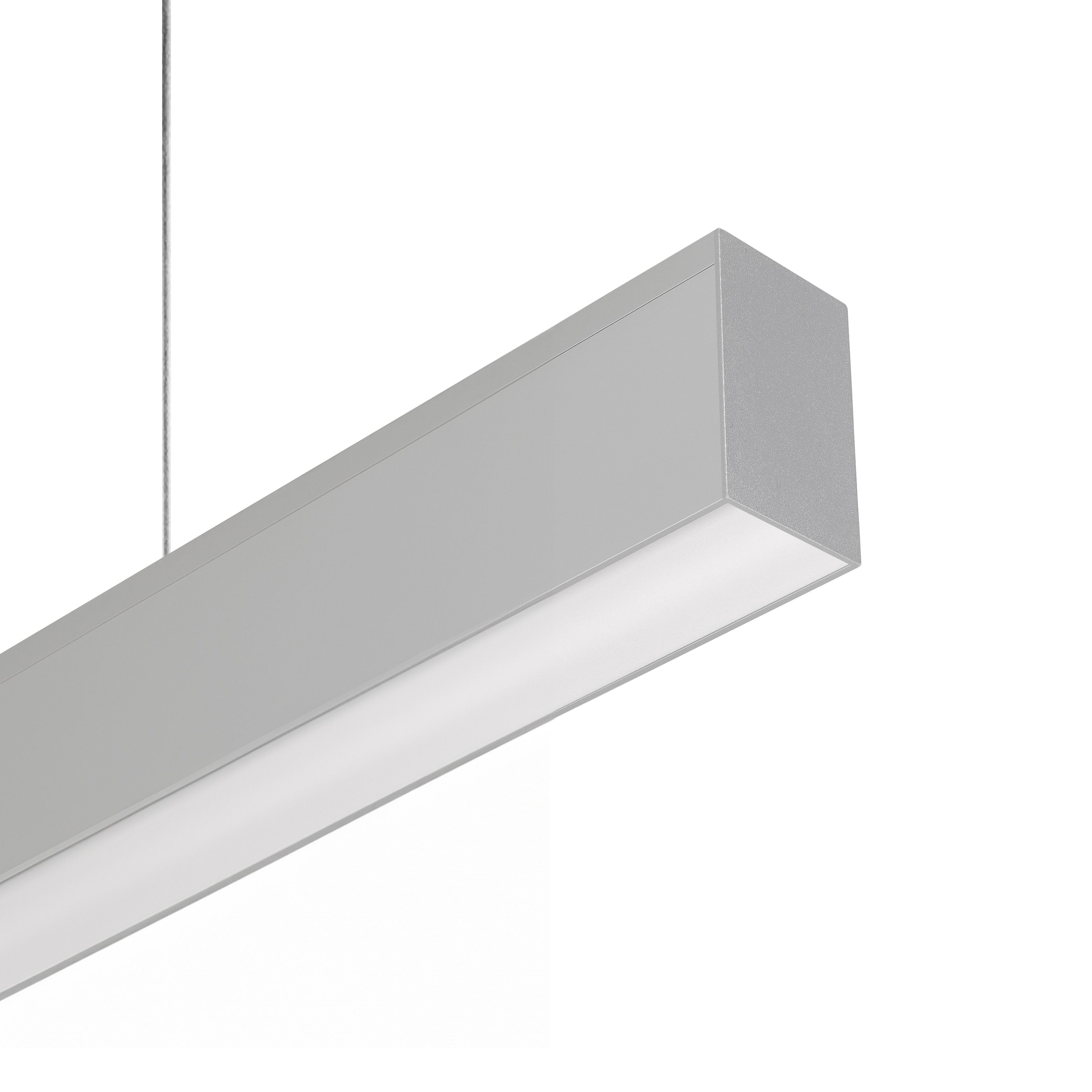 Roi Du Luminaire Slim Line Up - lampe suspendue - profilé 5,5 x 3,3 cm - 19,2W + 14,4W LED par mètre - alu