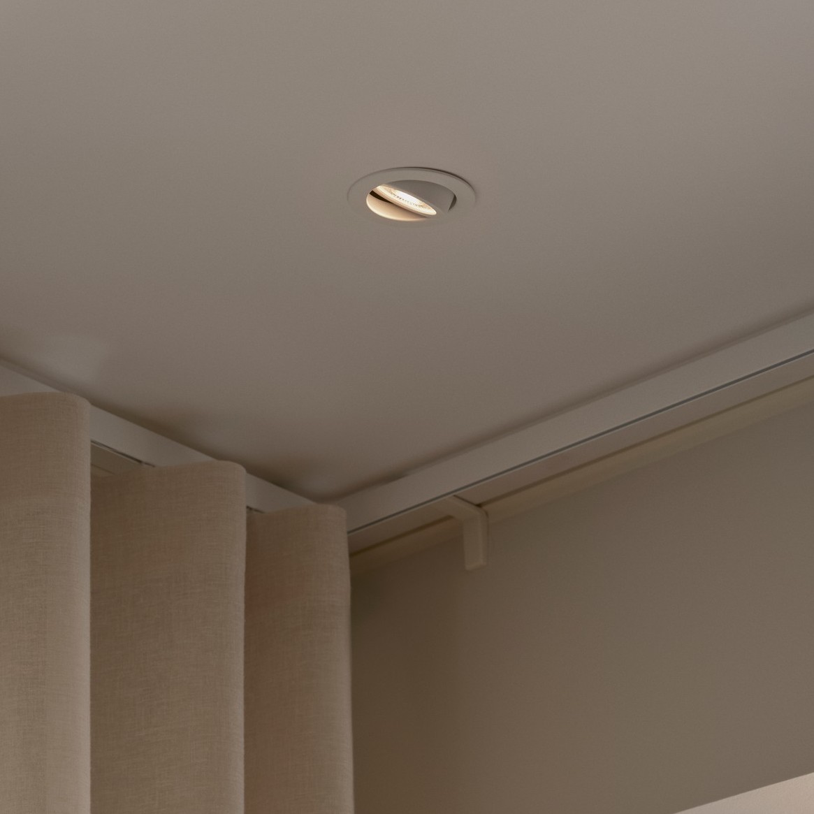 Nordlux Monolo - spot encastré - Ø 82 mm, Ø 68 mm taille d'encastrement - 3 niveaux de gradation - 4,8W LED inclus - blanc