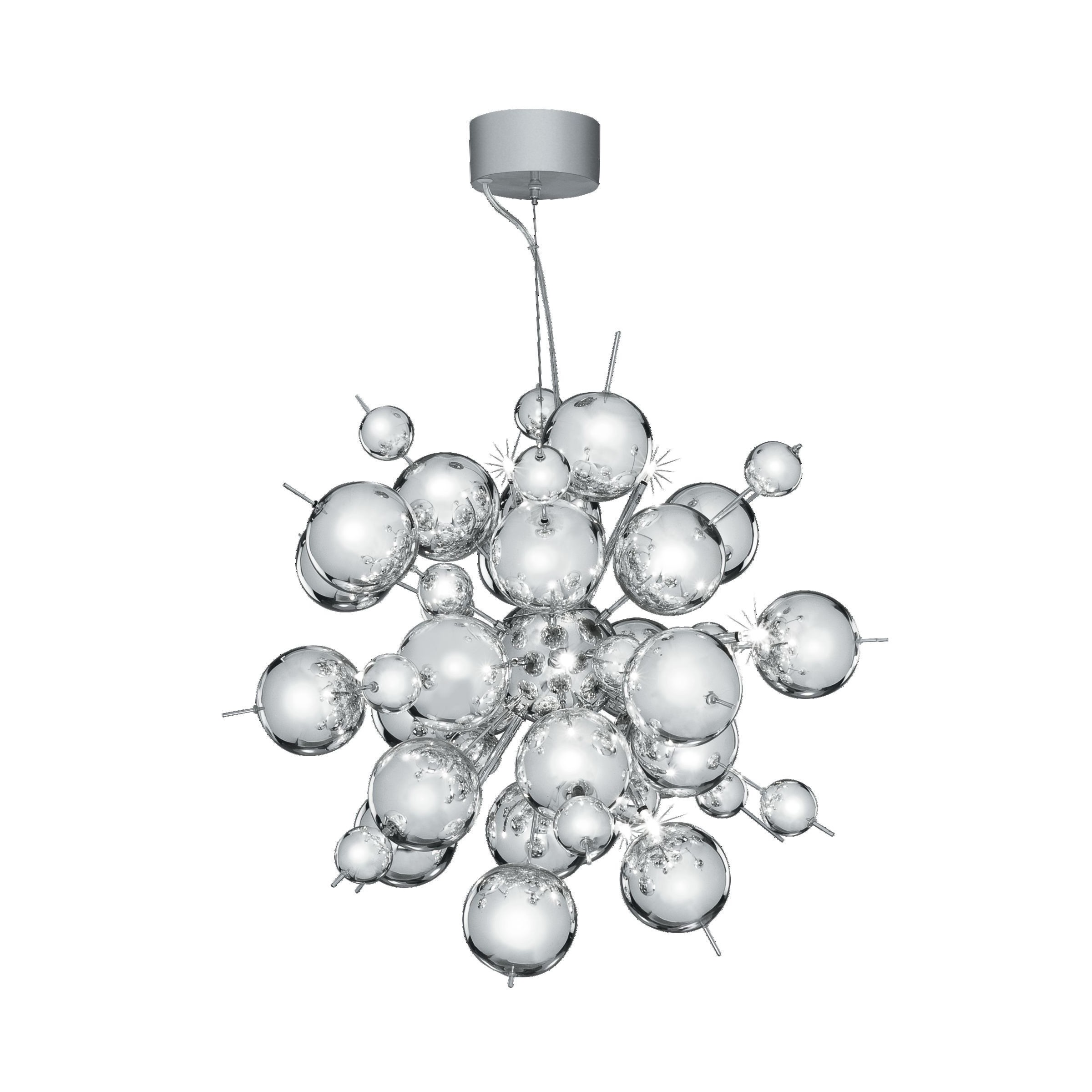 Searchlight Molecule - lampe suspendue - Ø cm - chrome