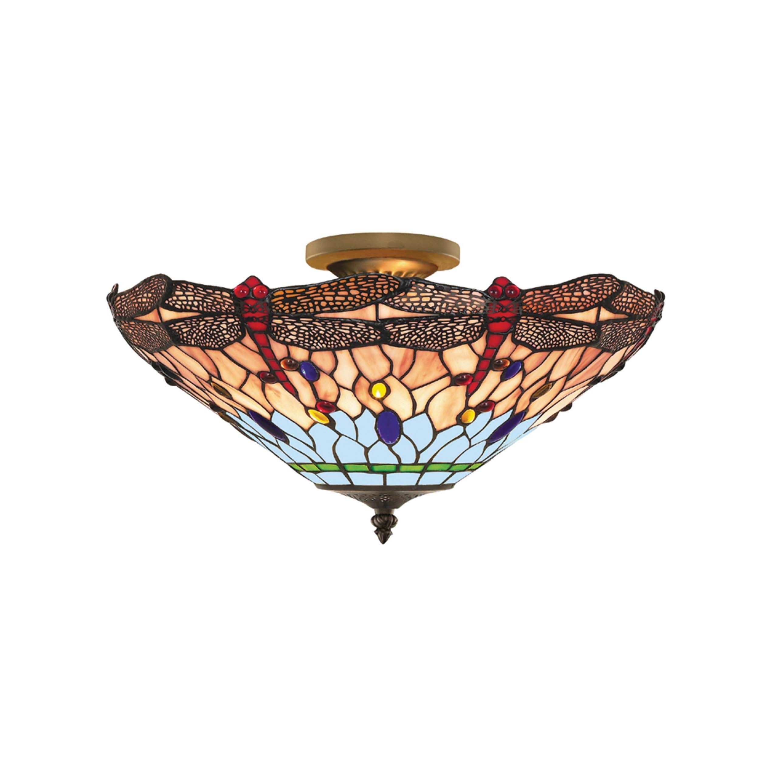 Searchlight Dragonfly - plafonnier - Ø cm - multicolore