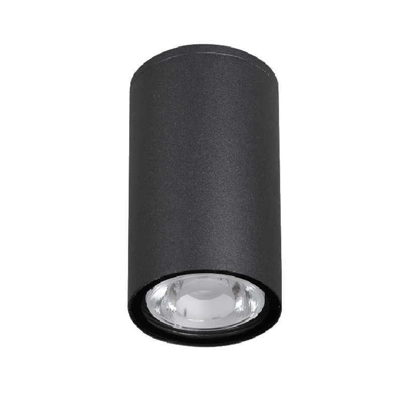 Nova Luce Ceci - plafonnier d"extérieur - Ø 5,5 x - 3W LED inclus - IP65 - noir