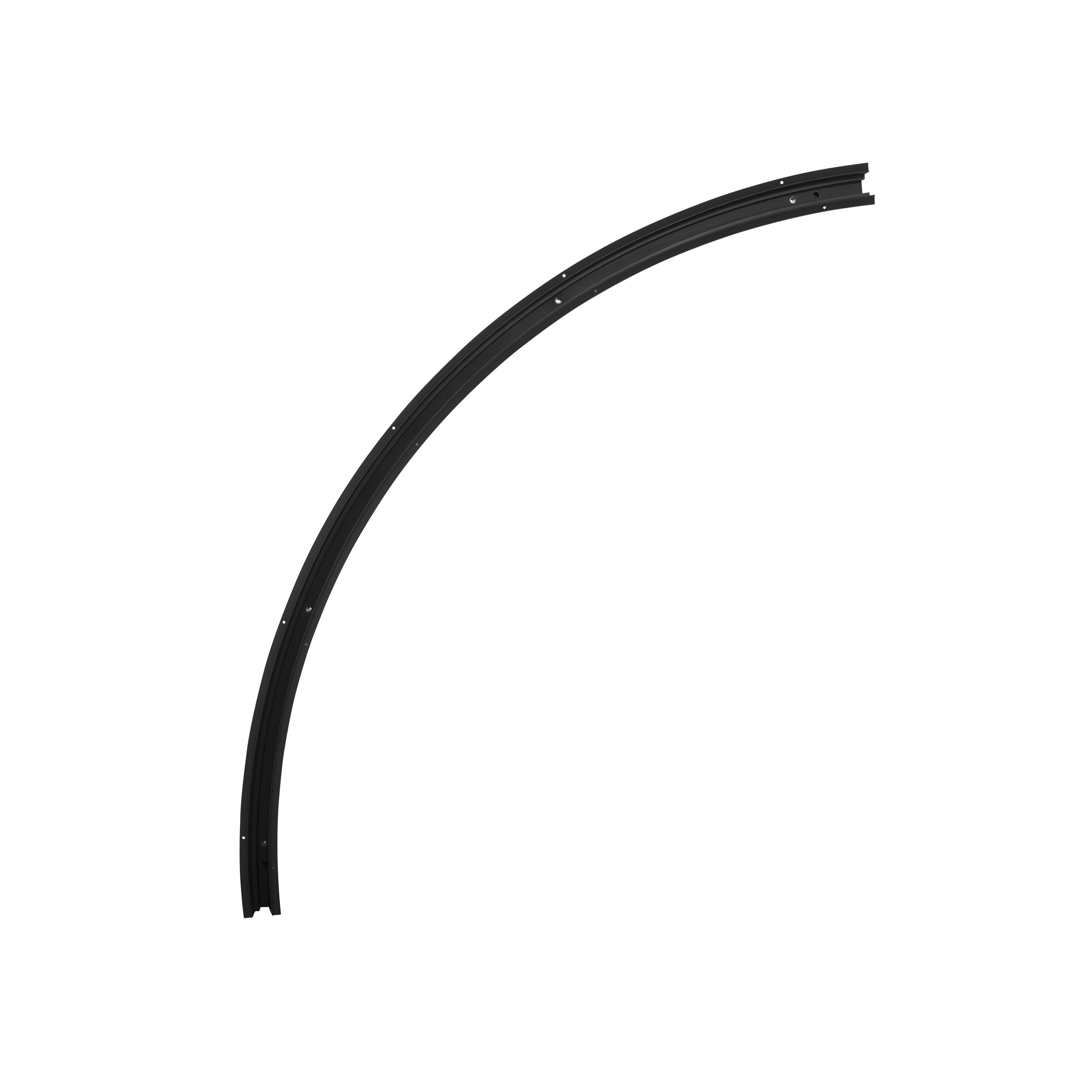 Nova Luce Curve - rail courbe 90 degrés pour profilé magnétique de niche - ,9 x 7,5 cm - noir sable