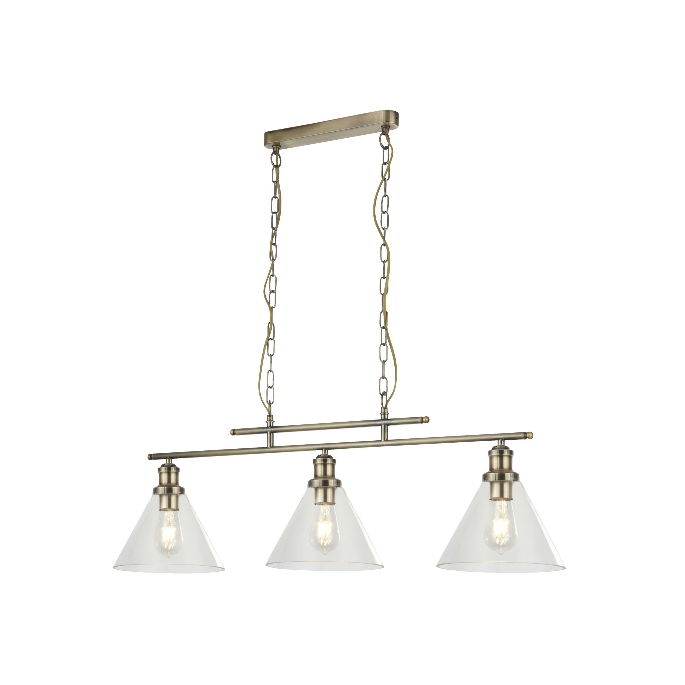 Searchlight Pyramid - lampe suspendue - x - laiton antique