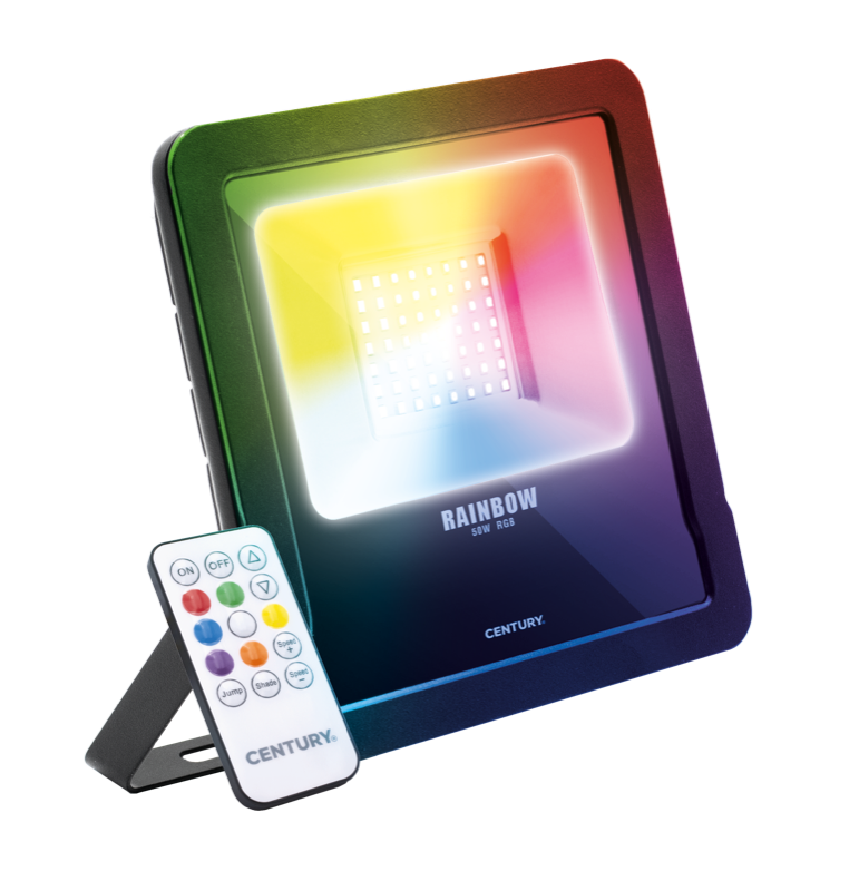 Century Italia Rainbow - spot - 23,7 x 3,6 x - 50W LED inclus - couleur de lumière réglable - IP65 - noir