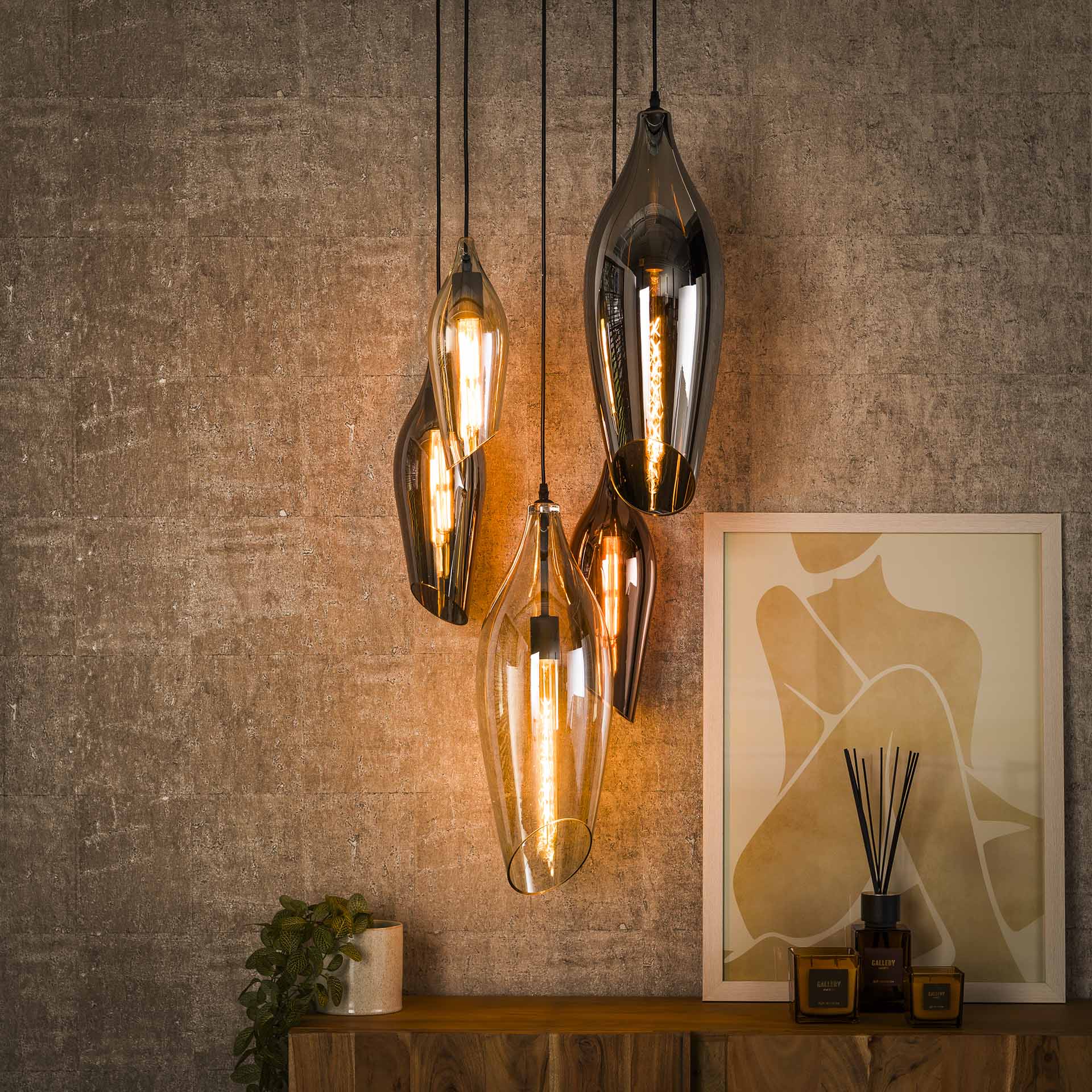 Vico Cocoon - lampe suspendue - Ø cm - noir