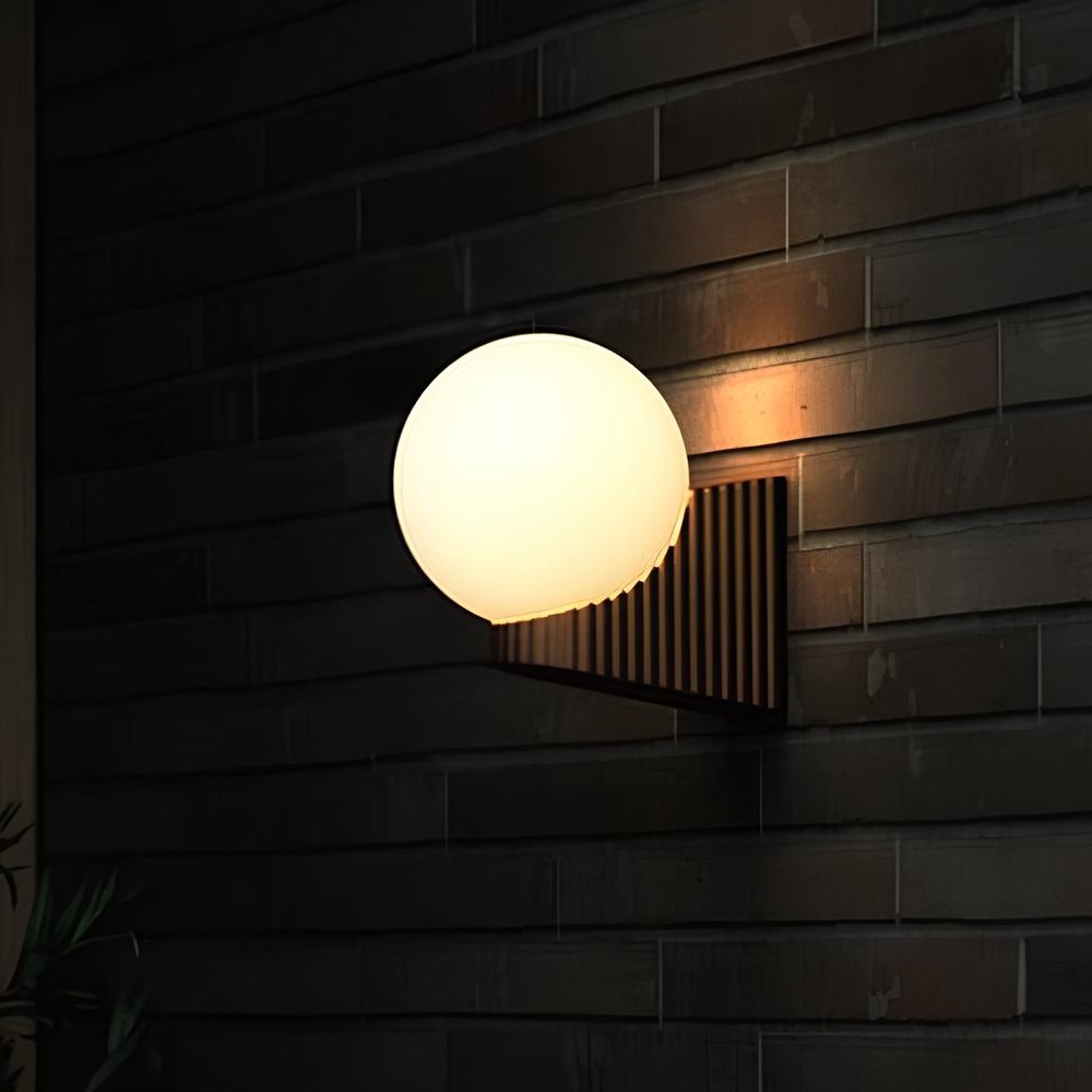 Nordlux Hayley - applique murale - Ø ,2 x 19,1 cm - IP44 - marron métallique