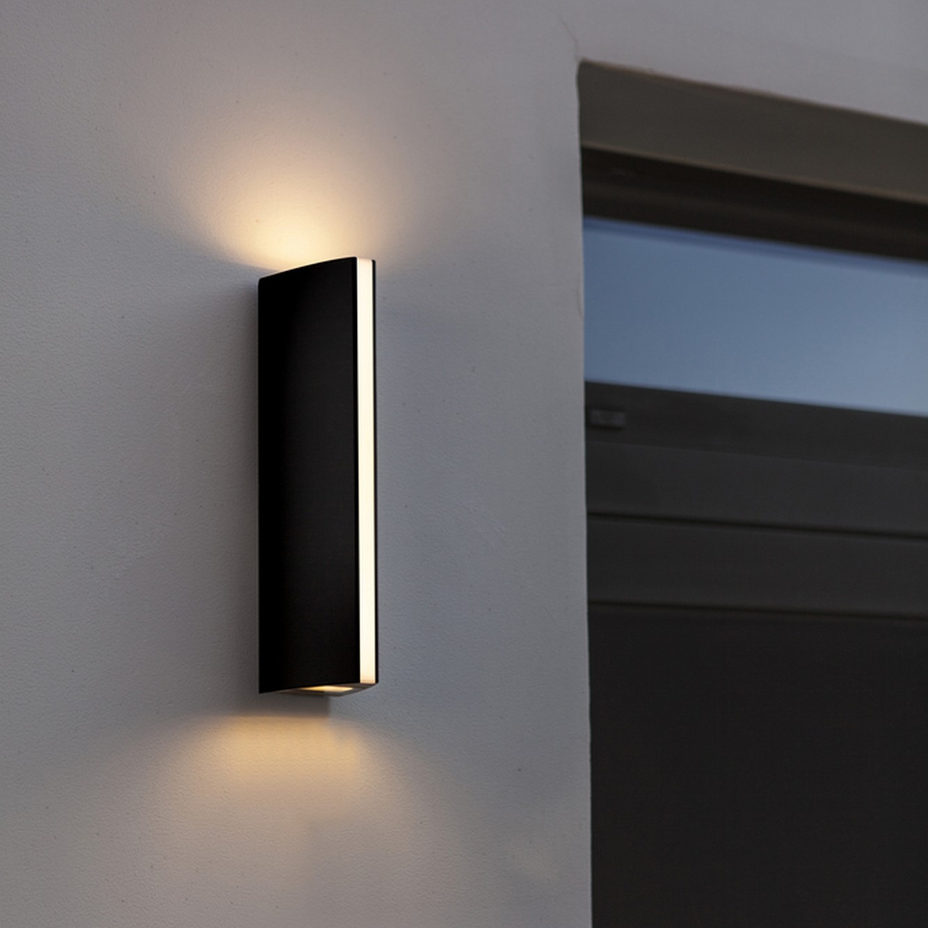 Lutec Leo - applique murale extérieure - x - 14,5W LED inclus - IP54 - gris foncé