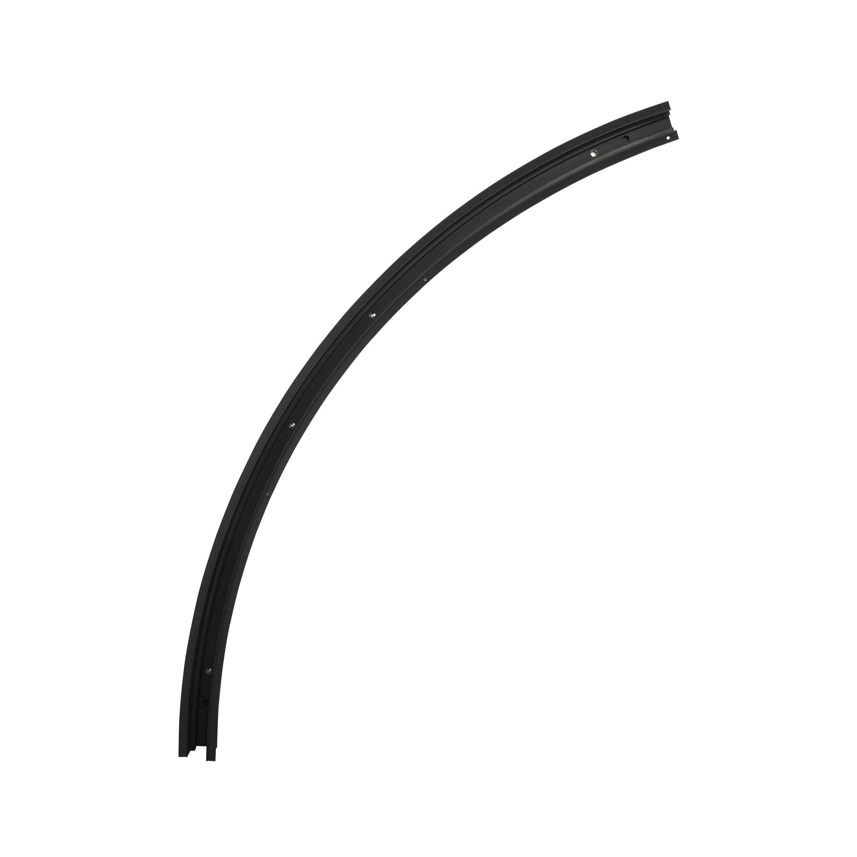 Nova Luce Curve - rail courbe 72 degrés pour profilé magnétique de niche - ,9 x 7,5 cm - noir sable