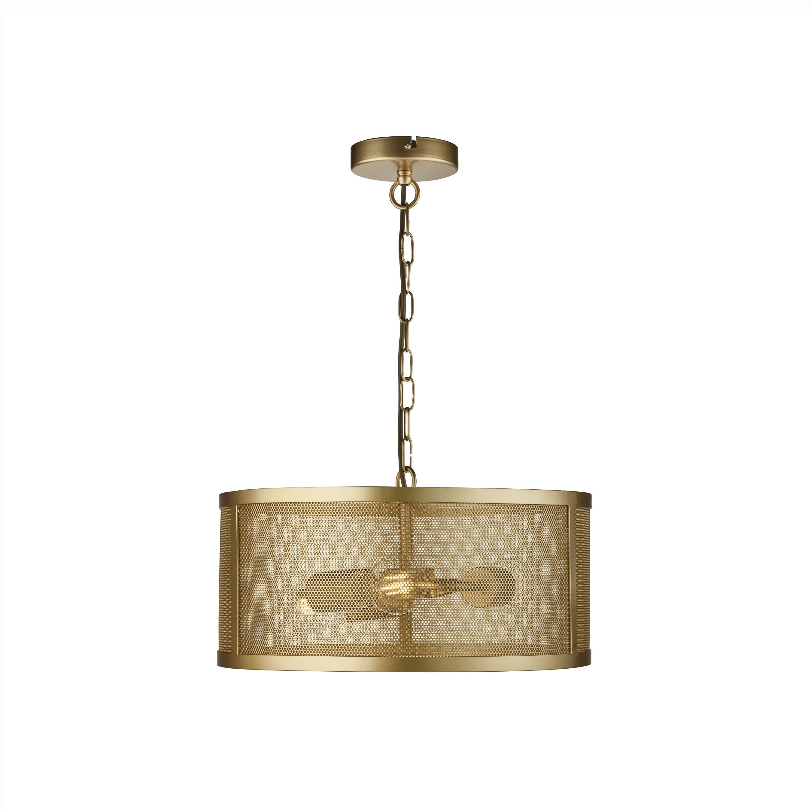 Searchlight Fishnet - lampe suspendue - Ø cm - or mat