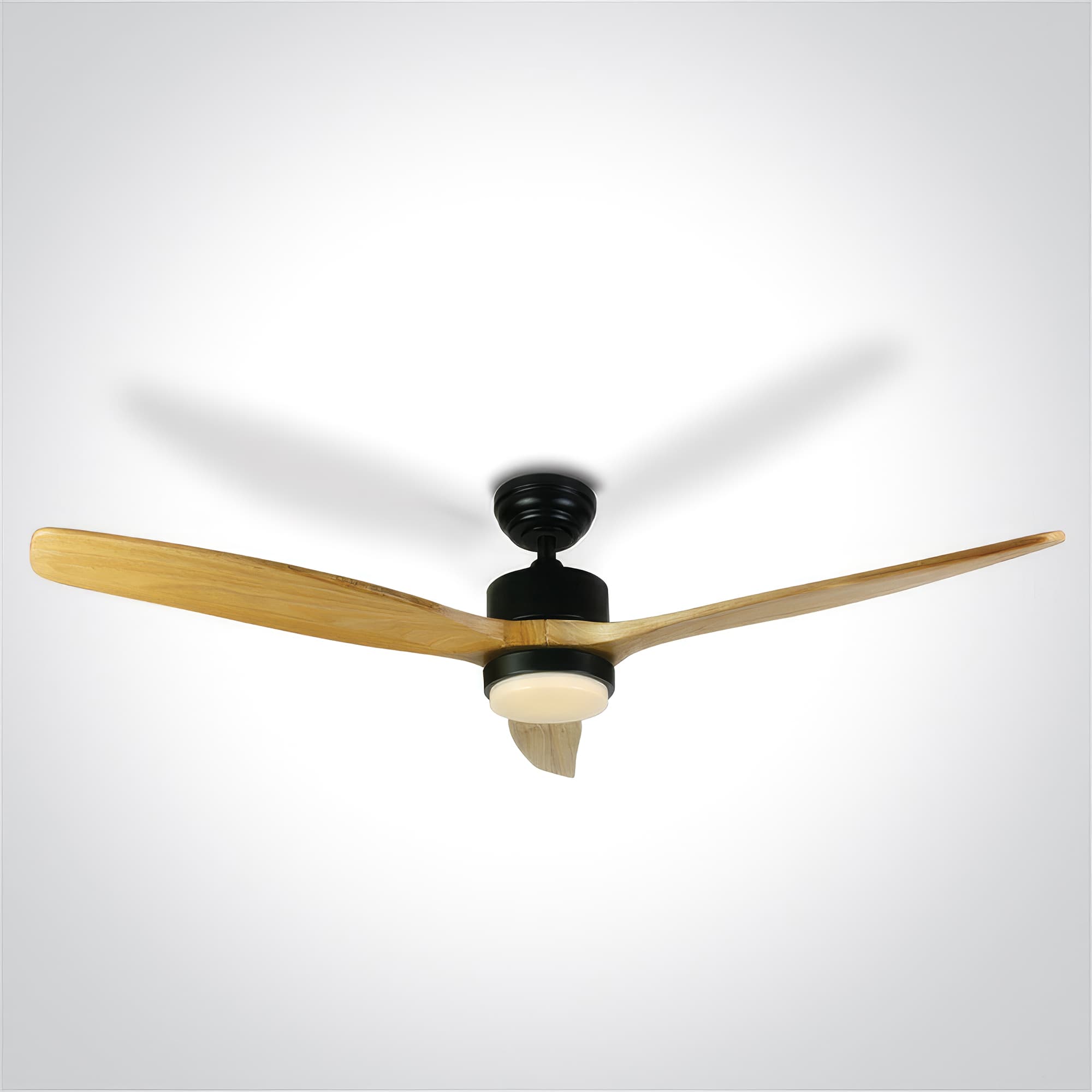 ONE Light Black Body - ventilateur de plafond avec lumière et télécommande - Ø cm - 22W LED inclus - noir — vue 4