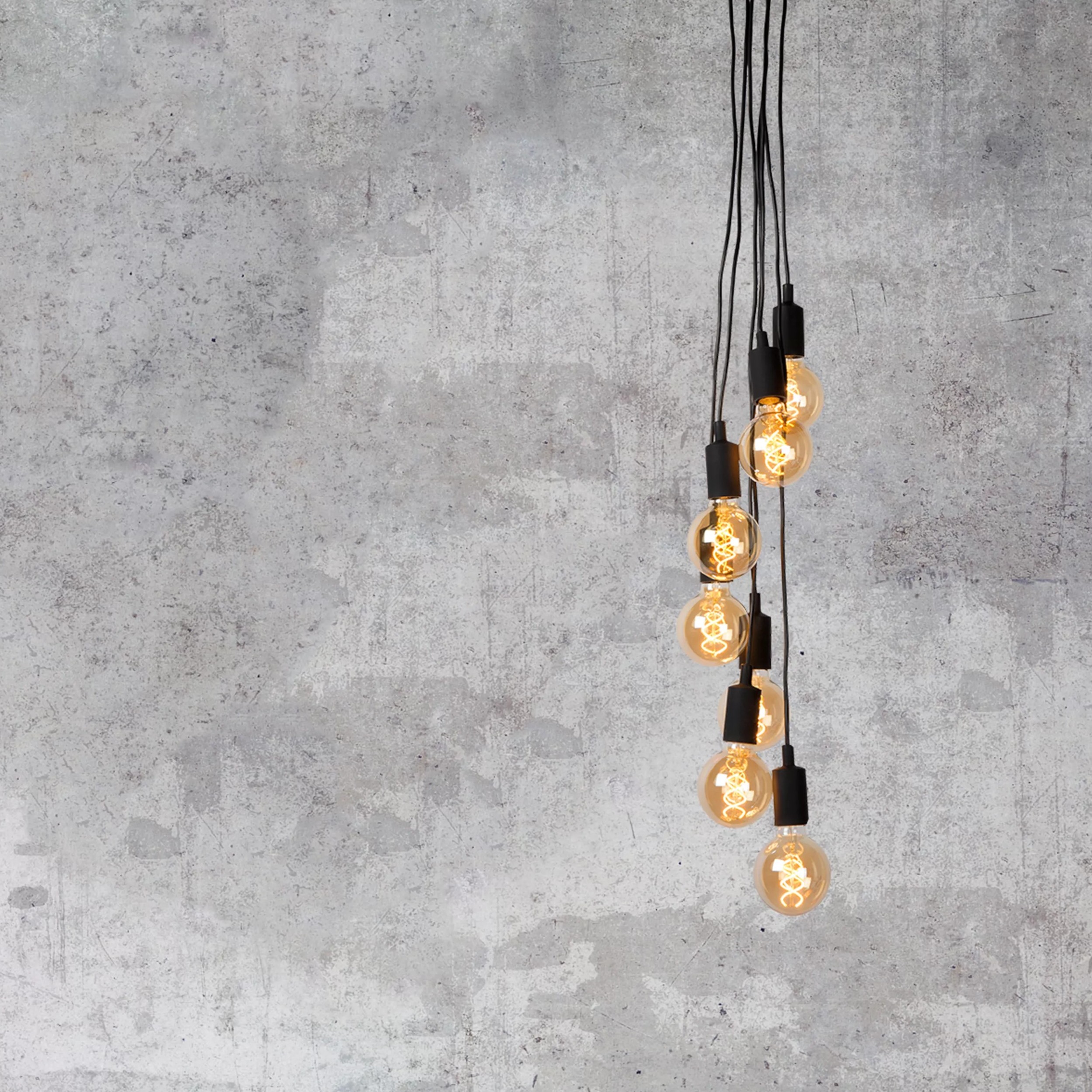 Lucide Fix Multiple - lampe suspendue - Ø cm - noir