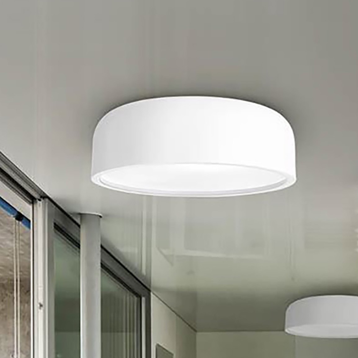 MODÈLE D’EXPOSITION - Nova Luce Perleto - plafonnier - Ø cm - blanc