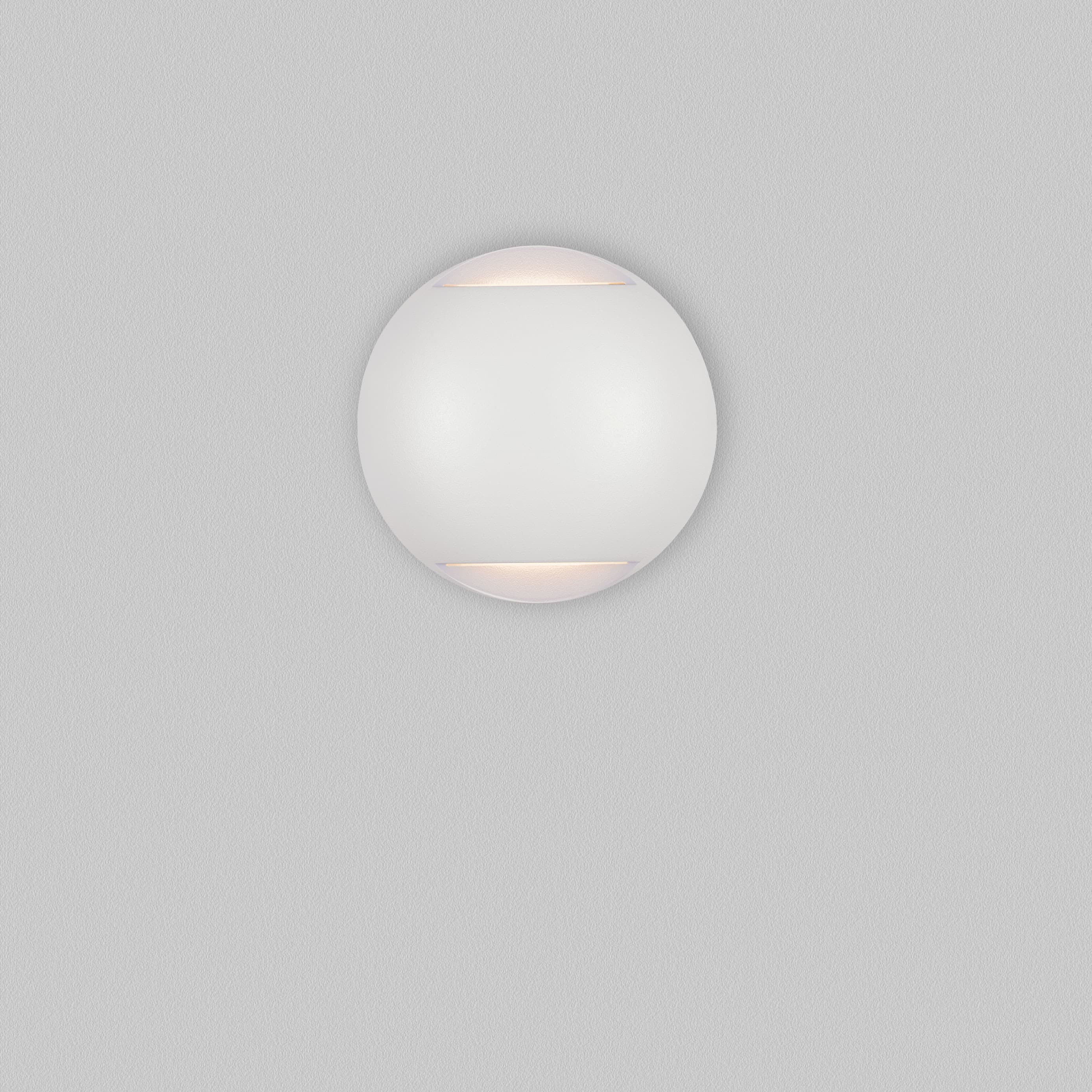 Nova Luce Passo - applique murale extérieure - Ø cm - 4W LED inclus - IP65 - blanc sablé