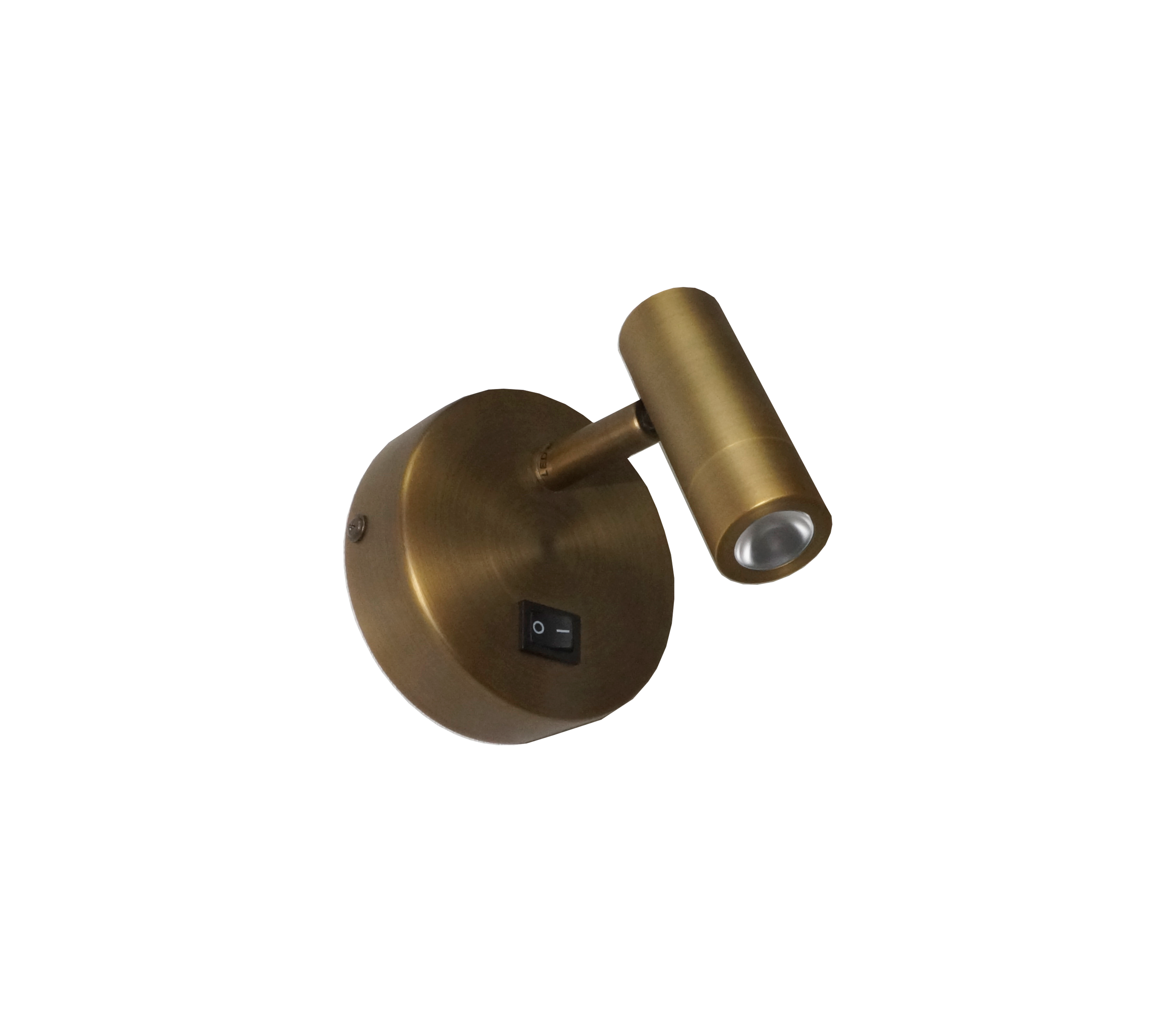 Artdelight Simply – applique murale avec interrupteur – 11,5 x cm – 3W LED inclus – bronze