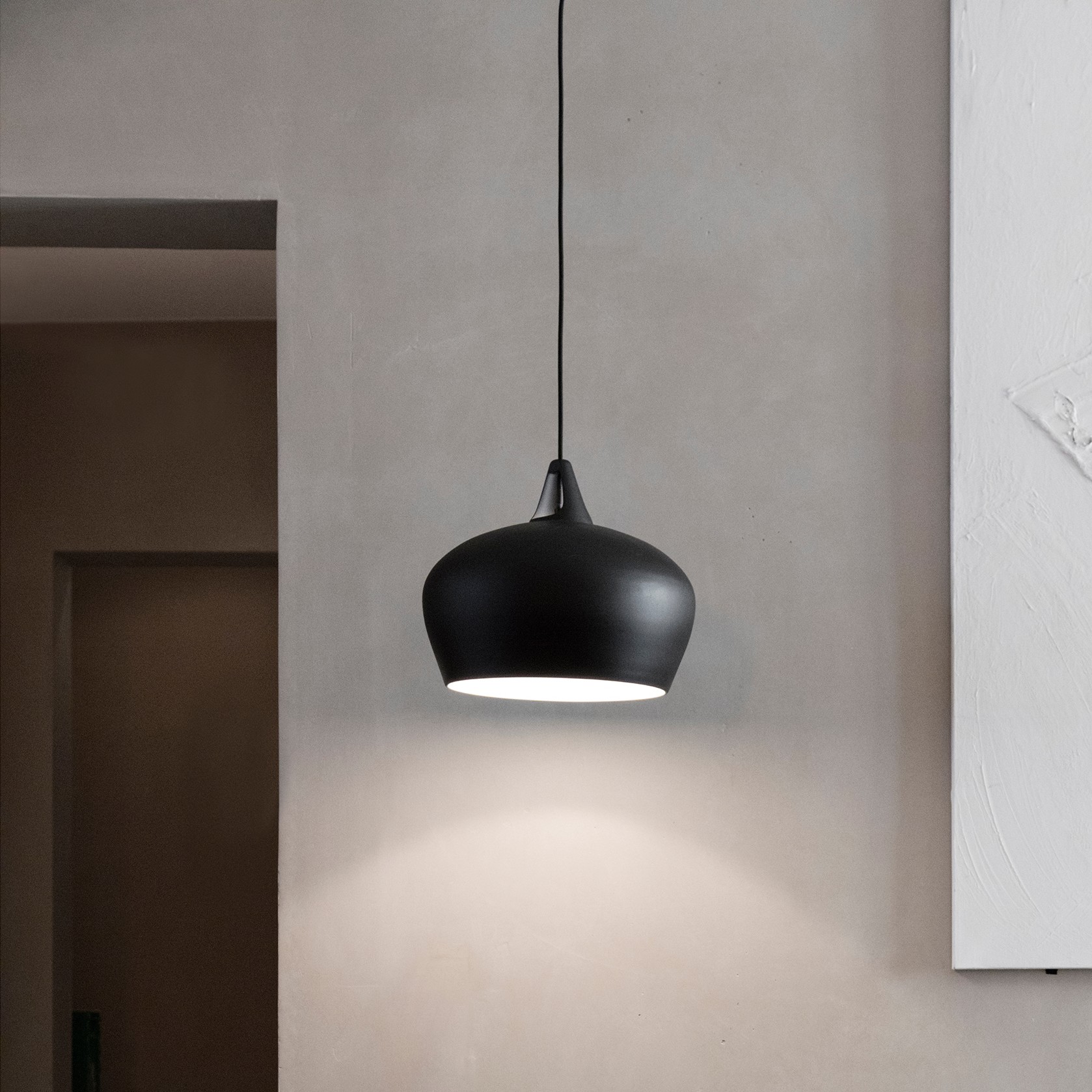 Design for the People Belly 38 - lampe suspendue - Ø ,3 cm - noir