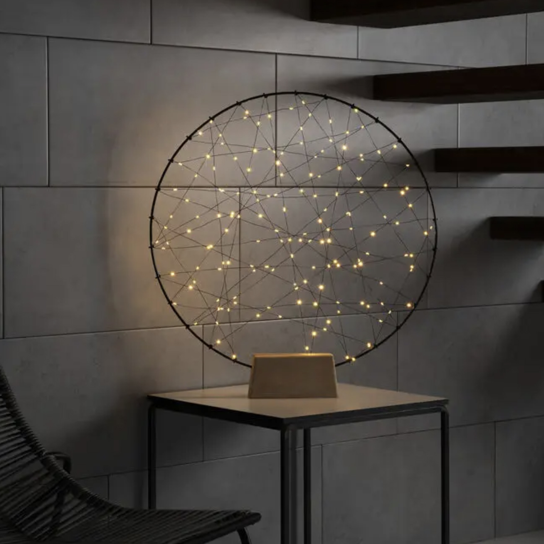 Konstsmide Lumières de Noël - attrape-rêves avec gradateur à 4 niveaux - x - noir mat