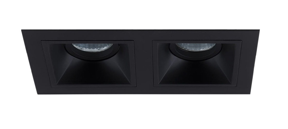 Maxlight Hit - spot encastrable 2L - mm, mm encastrable - noir