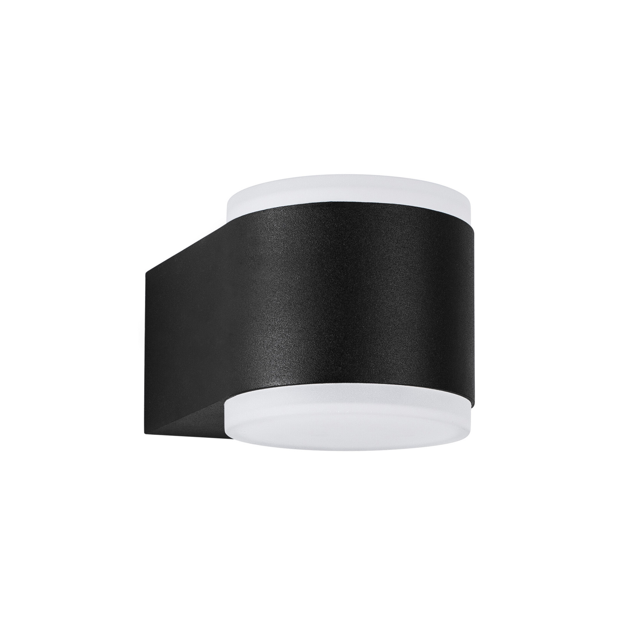 Nova Luce Nus - applique murale extérieure - ,2 x 7,8 cm - W LED inclus - IP54 - noir