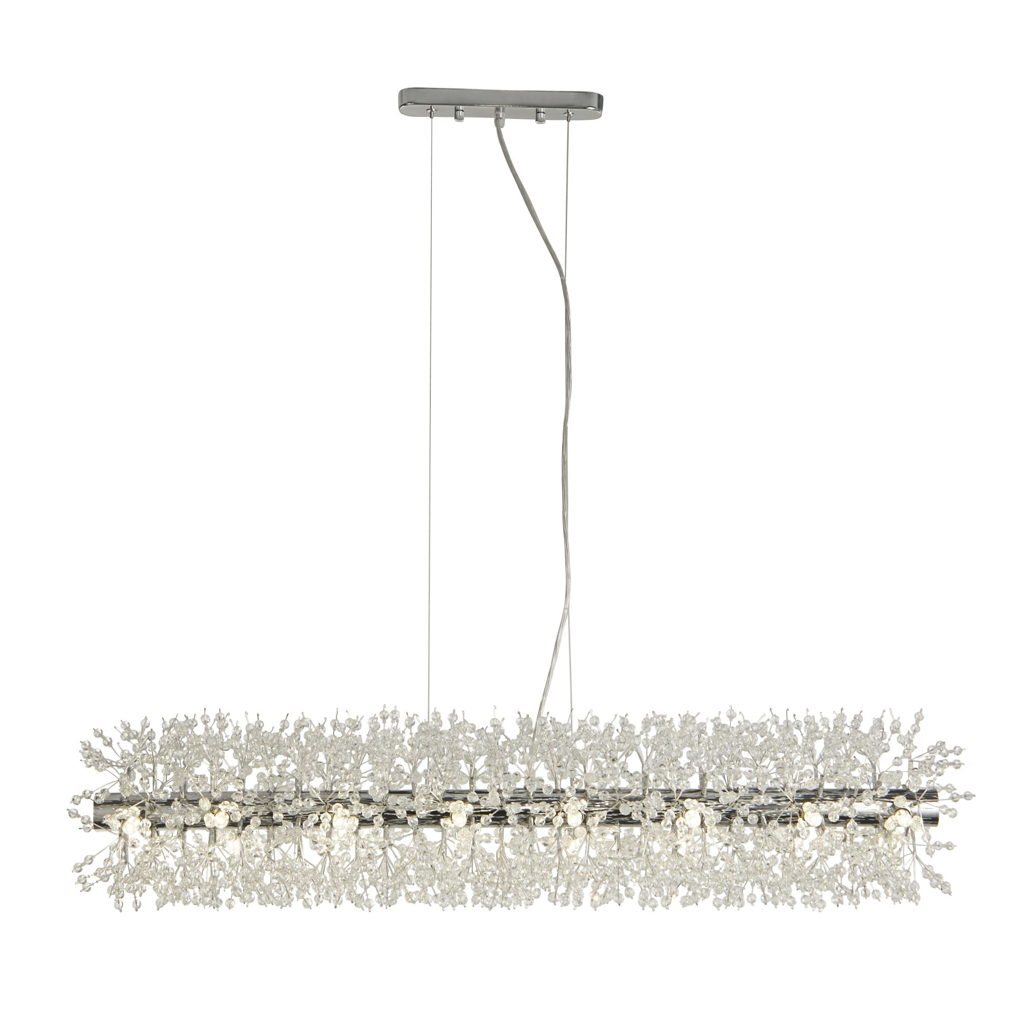 Searchlight Sunburst - lampe suspendue - x - chrome et transparent