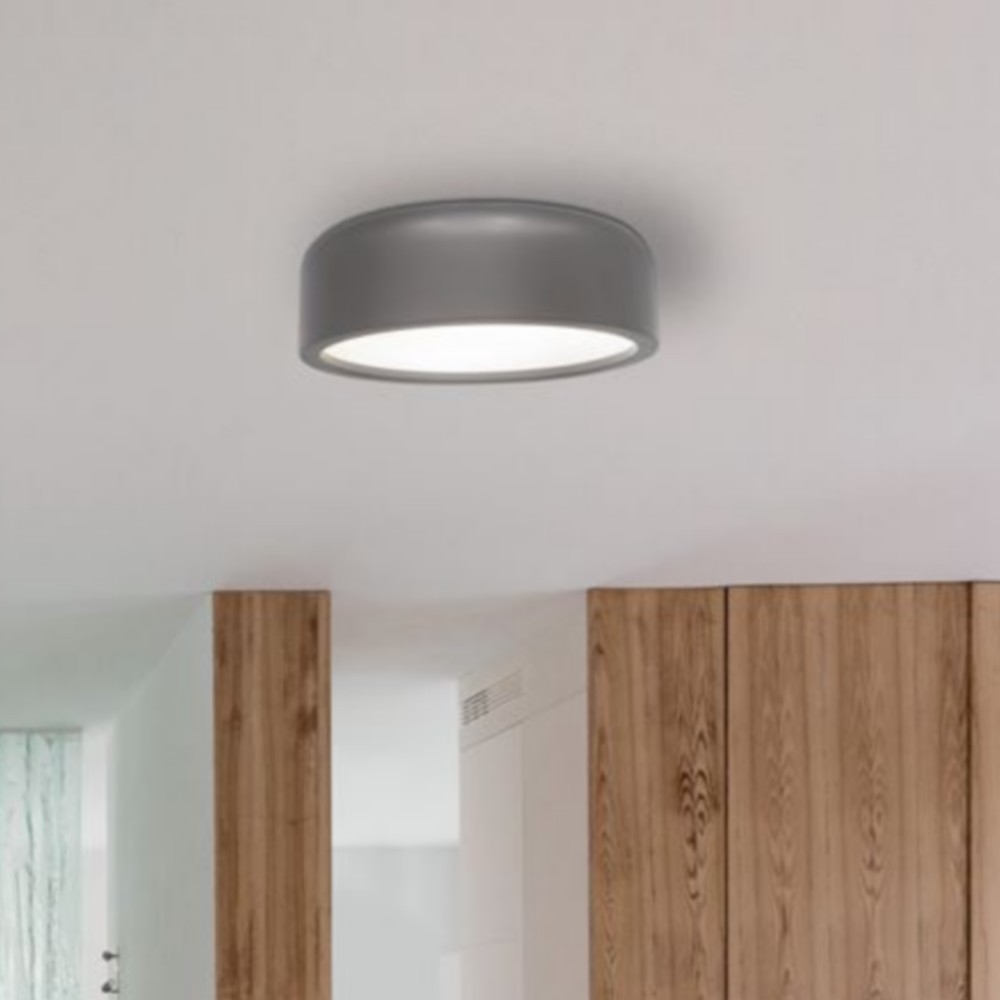 Nova Luce Perleto - plafonnier - Ø cm - gris
