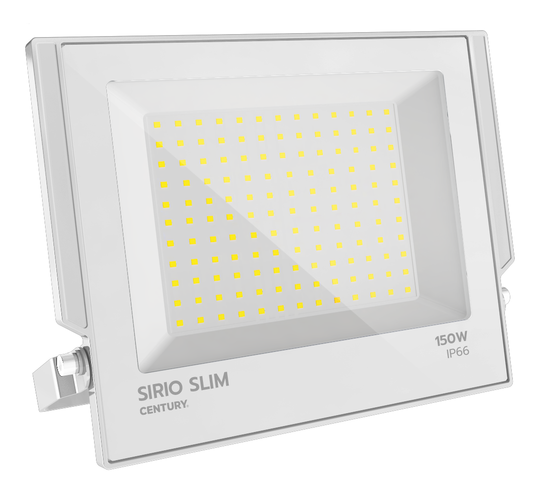 Century Italia Sirio Slim - projecteur - 36,6 x 3,4 x 30,3 cm - 150W LED inclus - 4000K - IP66 - blanc