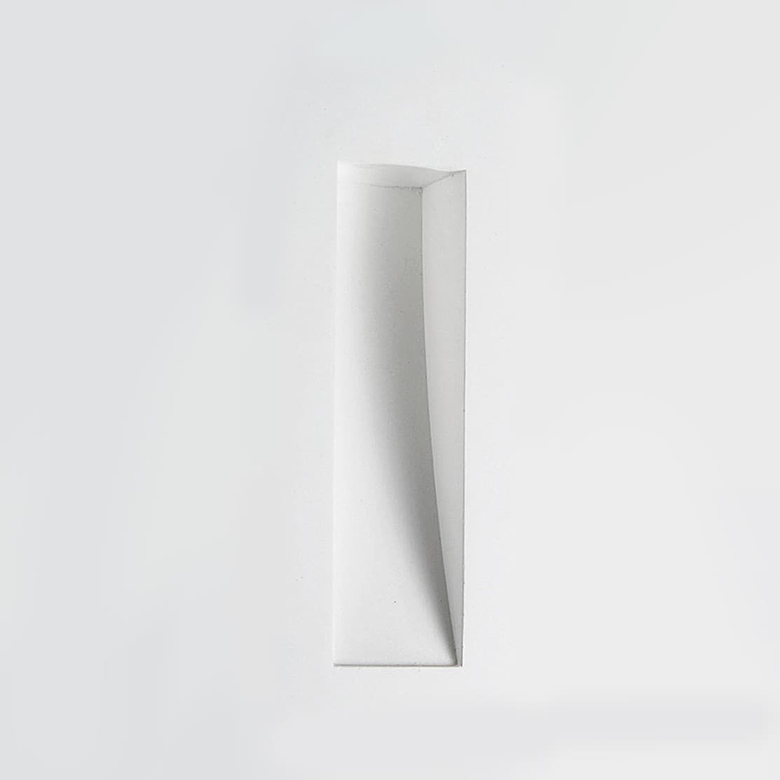 Nova Luce Cirocco - applique encastrée - cm - crépi blanc