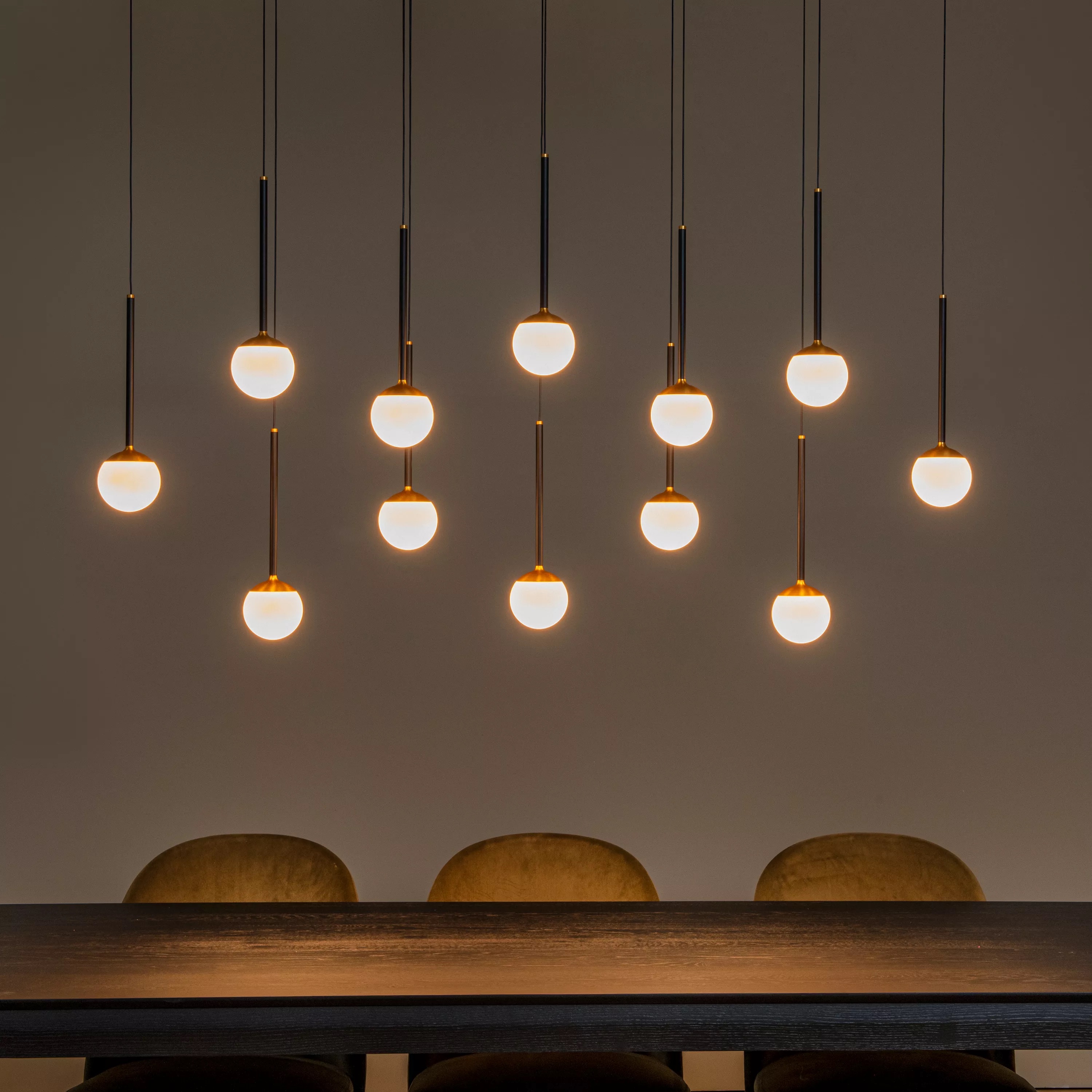 Lucide Calina - lampe suspendue - 143,2 x ,3 cm - ,7W LED dimmable inclus - noir