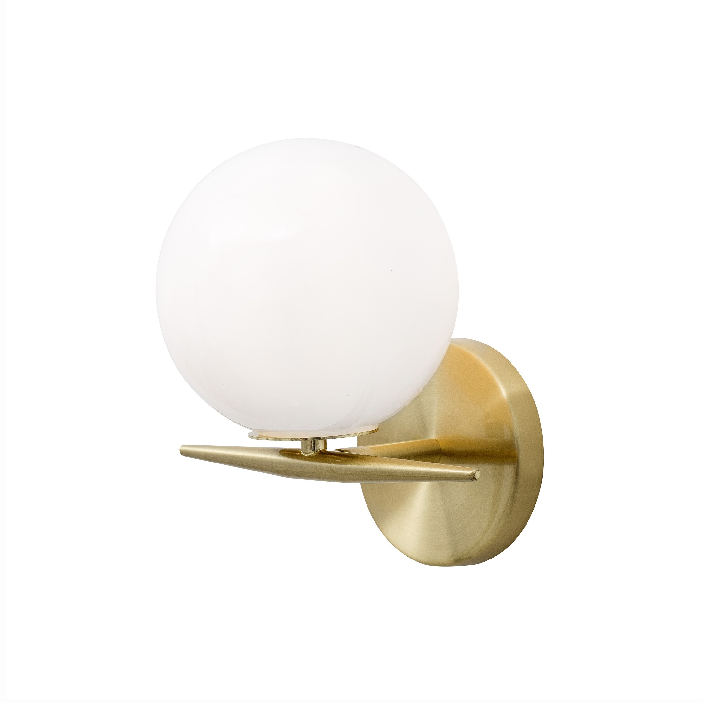Nova Luce Vitton - applique murale - x - laiton et blanc