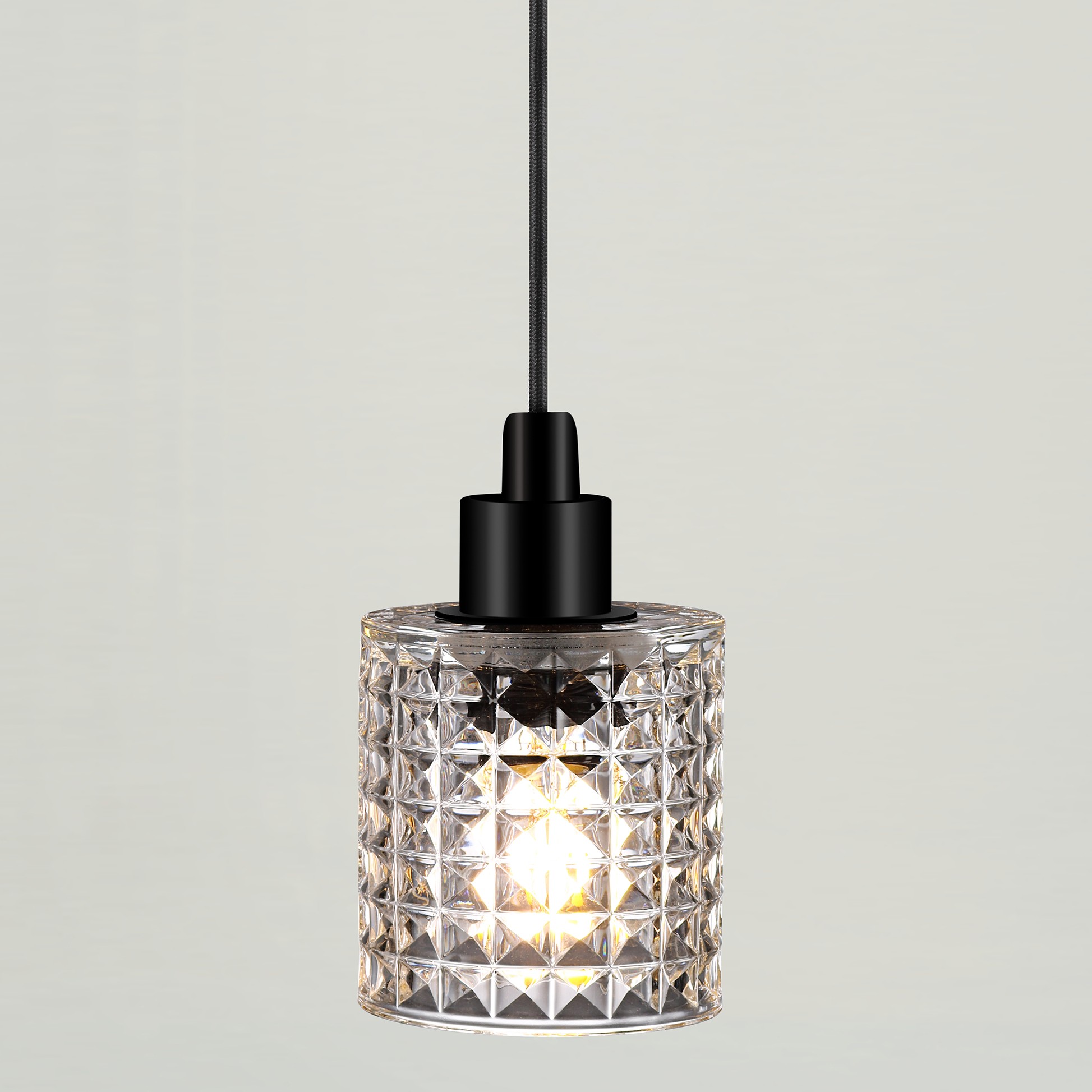 Nordlux Hollywood - lampe suspendue - Ø 10,8 x 317,7 cm - transparent